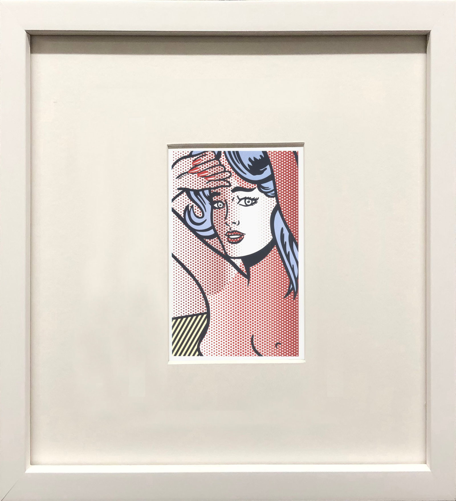 Roy Lichtenstein - Figure with Blue Hair - 1997 Offset Lithograph 11" x 8.5" (1 of 4)