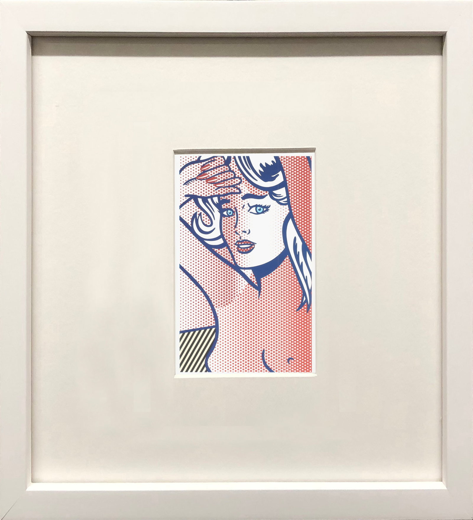 Roy Lichtenstein - Figure with Blue Hair, State 1 - 1997 Offset Lithograph 11" x 8.5" (1 of 4)