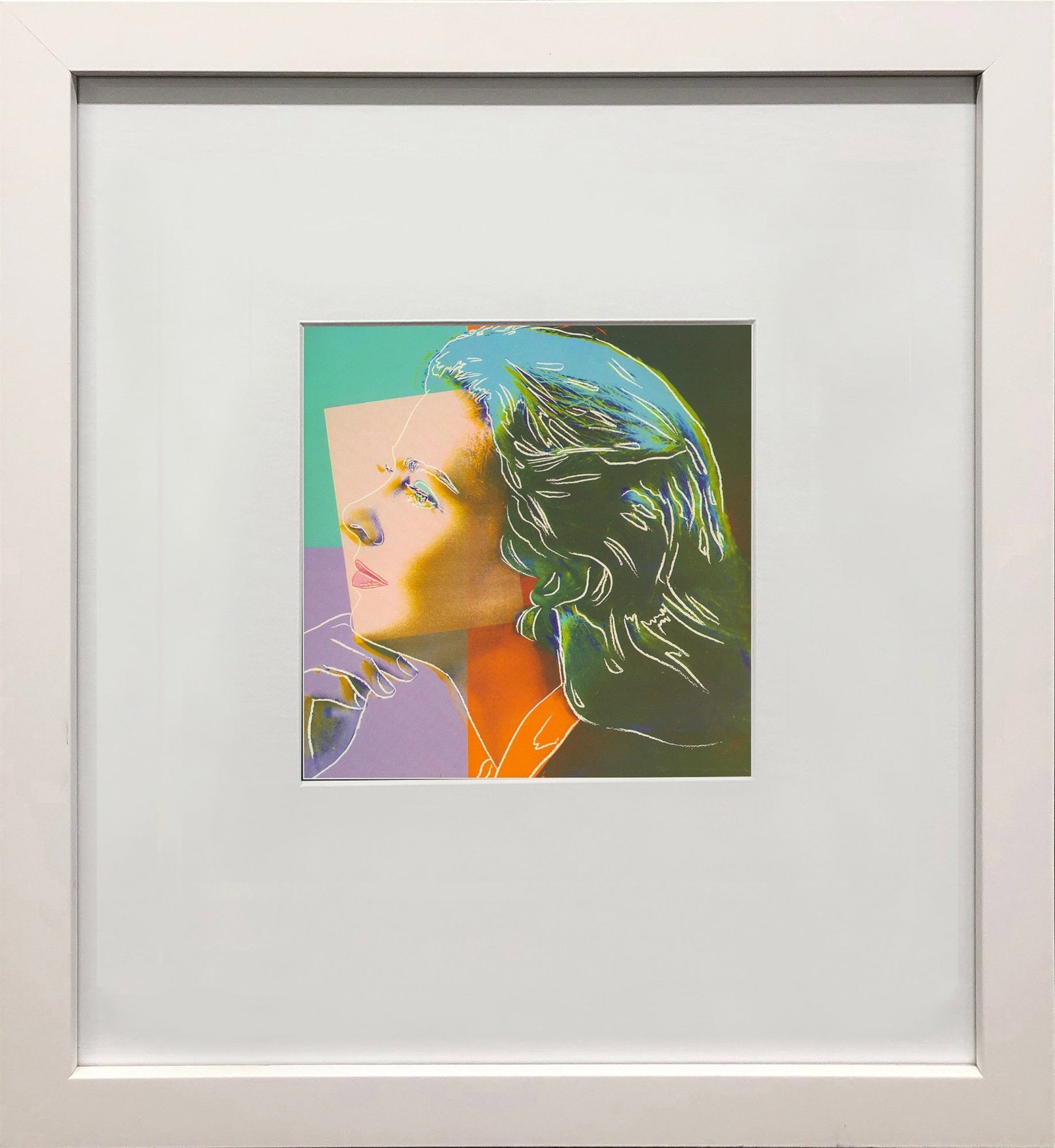 Andy Warhol - Portrait of Ingrid Bergman - 1983 Offset Lithograph 8" x 8" (1 of 4)