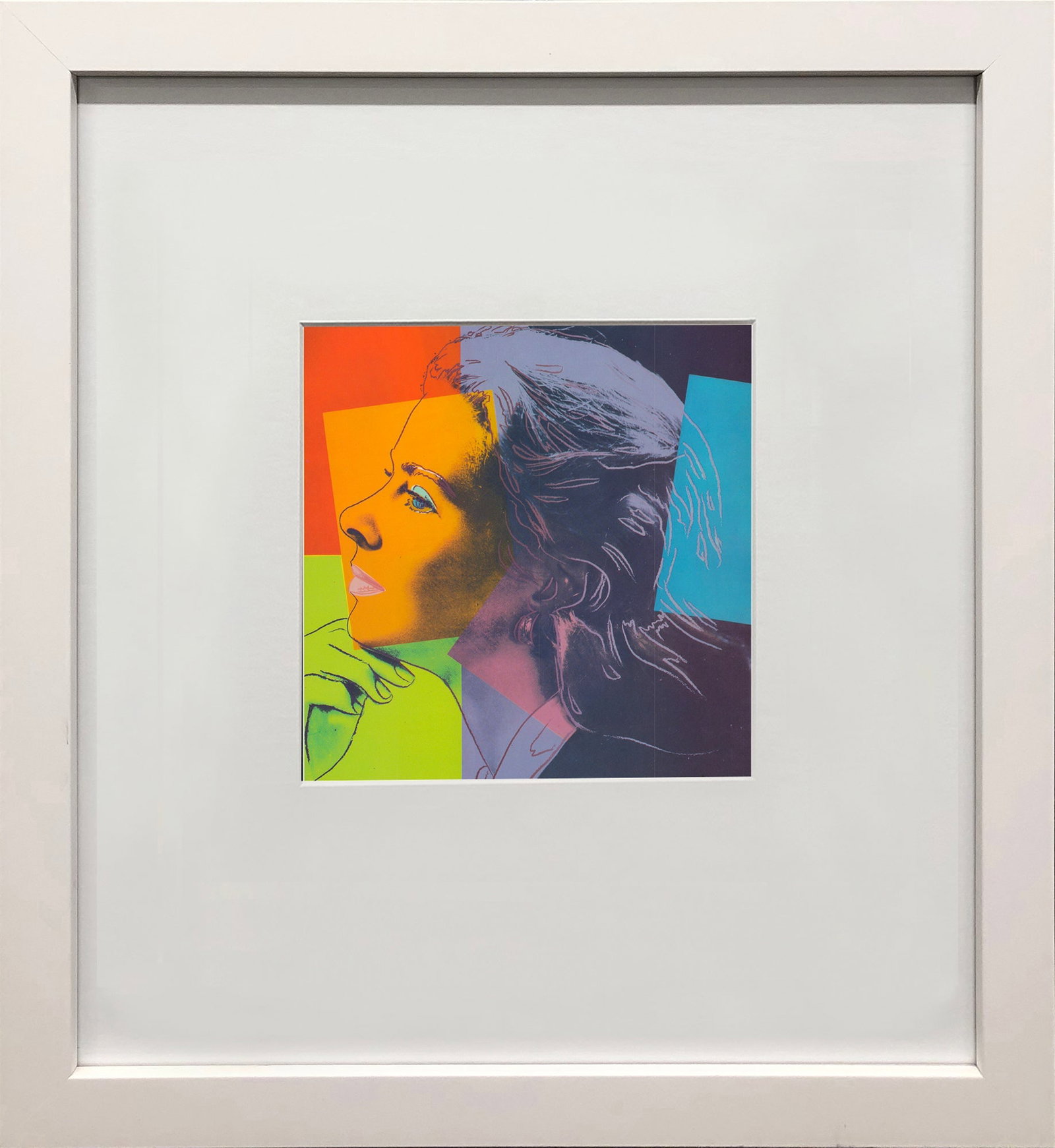 Andy Warhol - Portrait of Ingrid Bergman - 1983 Offset Lithograph 8" x 8": Title: Andy Warhol - Portrait of Ingrid Bergman - 1983 Offset Lithograph 8" x 8" Description: "Portrait of Ingrid Bergman" by Andy Warhol, 1983 Unsigned Offset Lithograph. Paper size is 8 x 8 inches, 