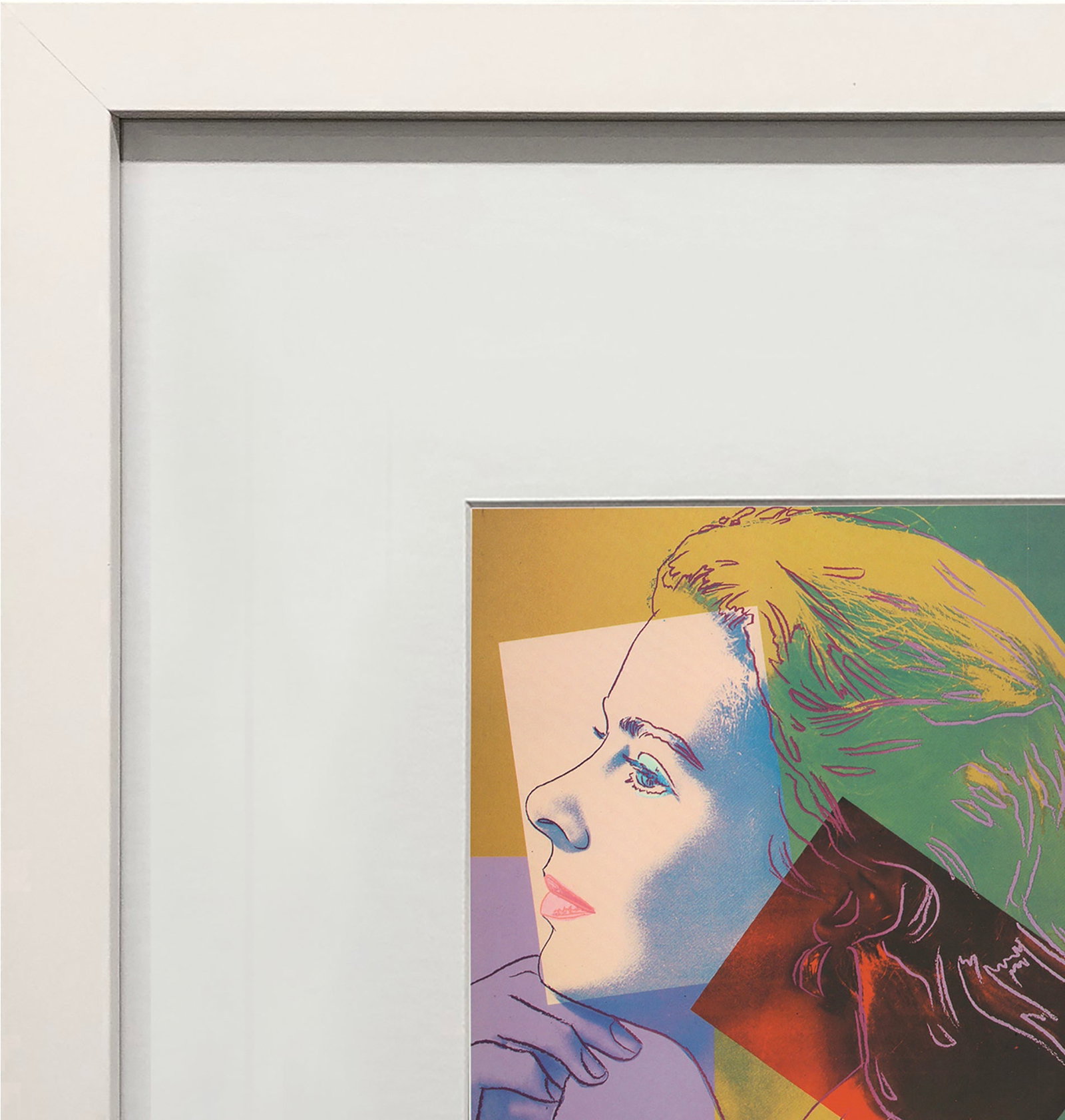 Andy Warhol - Portrait of Ingrid Bergman - 1983 Offset Lithograph 8" x 8" - 3