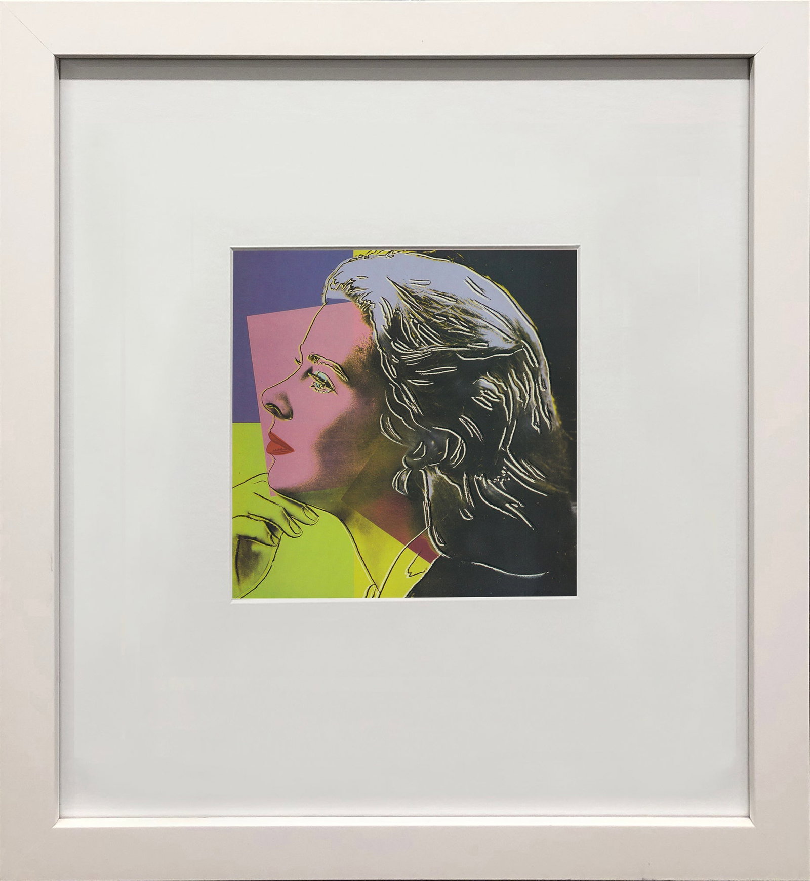 Andy Warhol - Portrait of Ingrid Bergman - 1983 Offset Lithograph 8" x 8" (1 of 4)