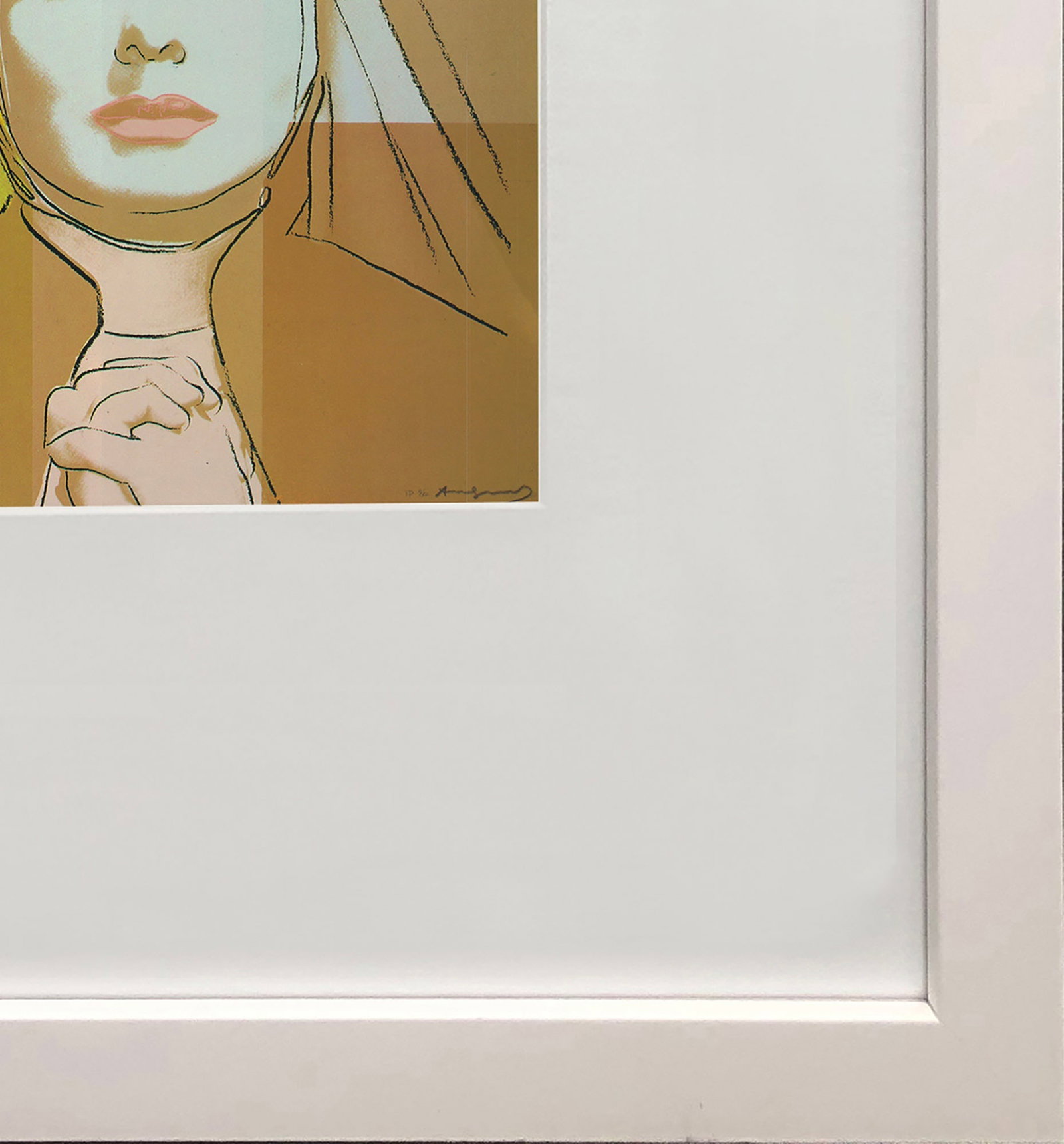 Andy Warhol - Portrait of Ingrid Bergman the Nun - 1983 Offset Lithograph 8" x 8" - 3
