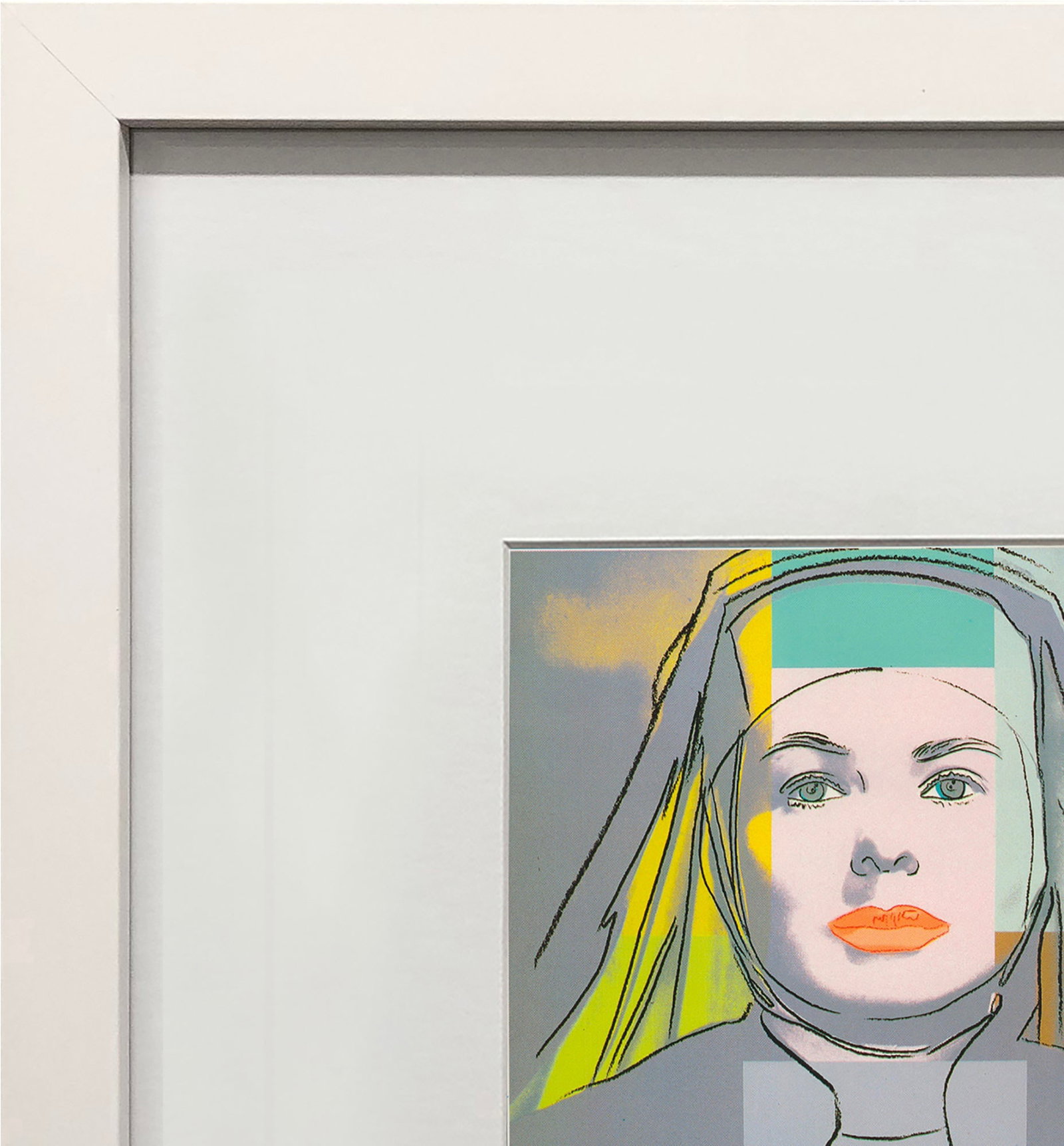 Andy Warhol - Portrait of Ingrid Bergman the Nun - 1983 Offset Lithograph 8" x 8" - 3