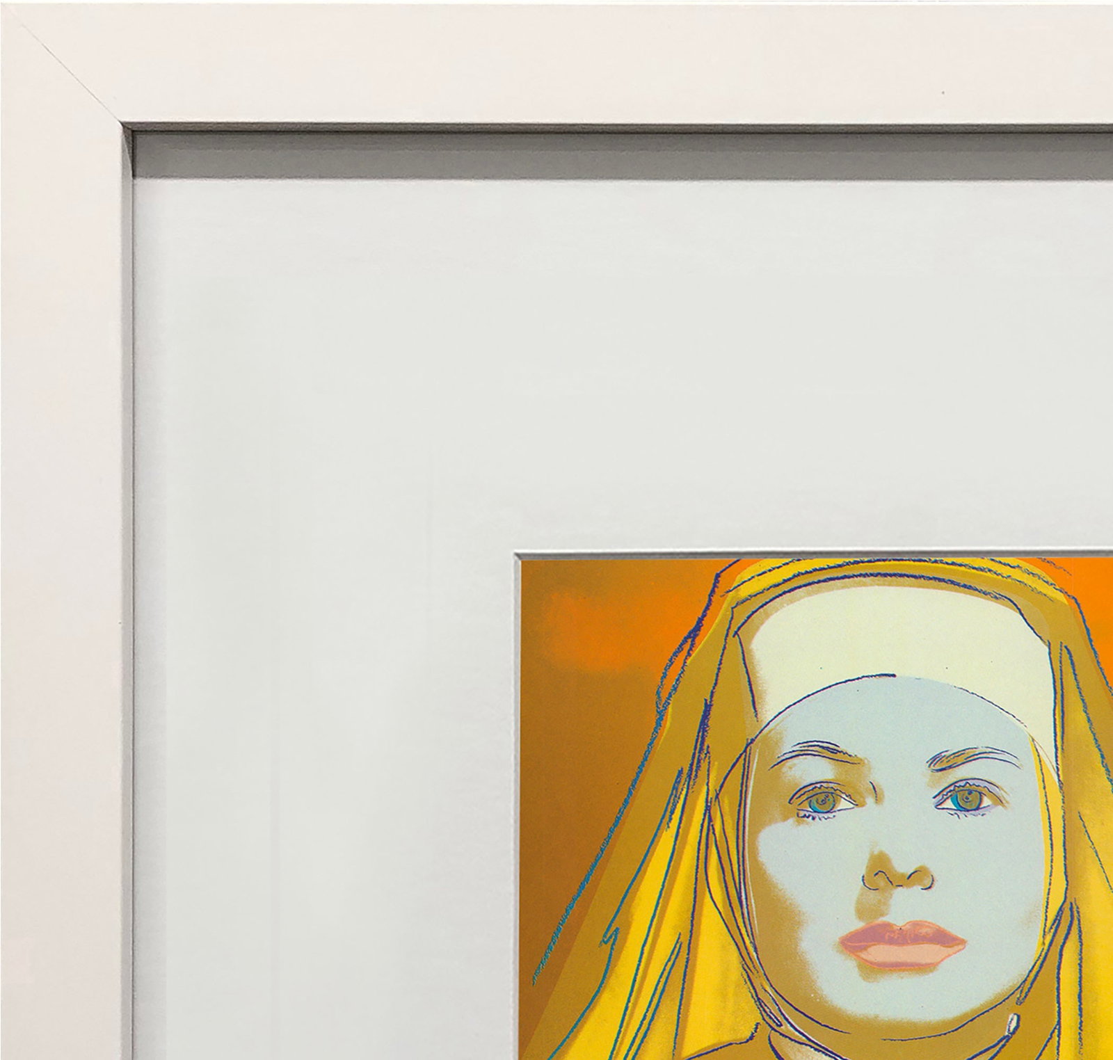 Andy Warhol - Portrait of Ingrid Bergman the Nun - 1983 Offset Lithograph 8" x 8" - 3