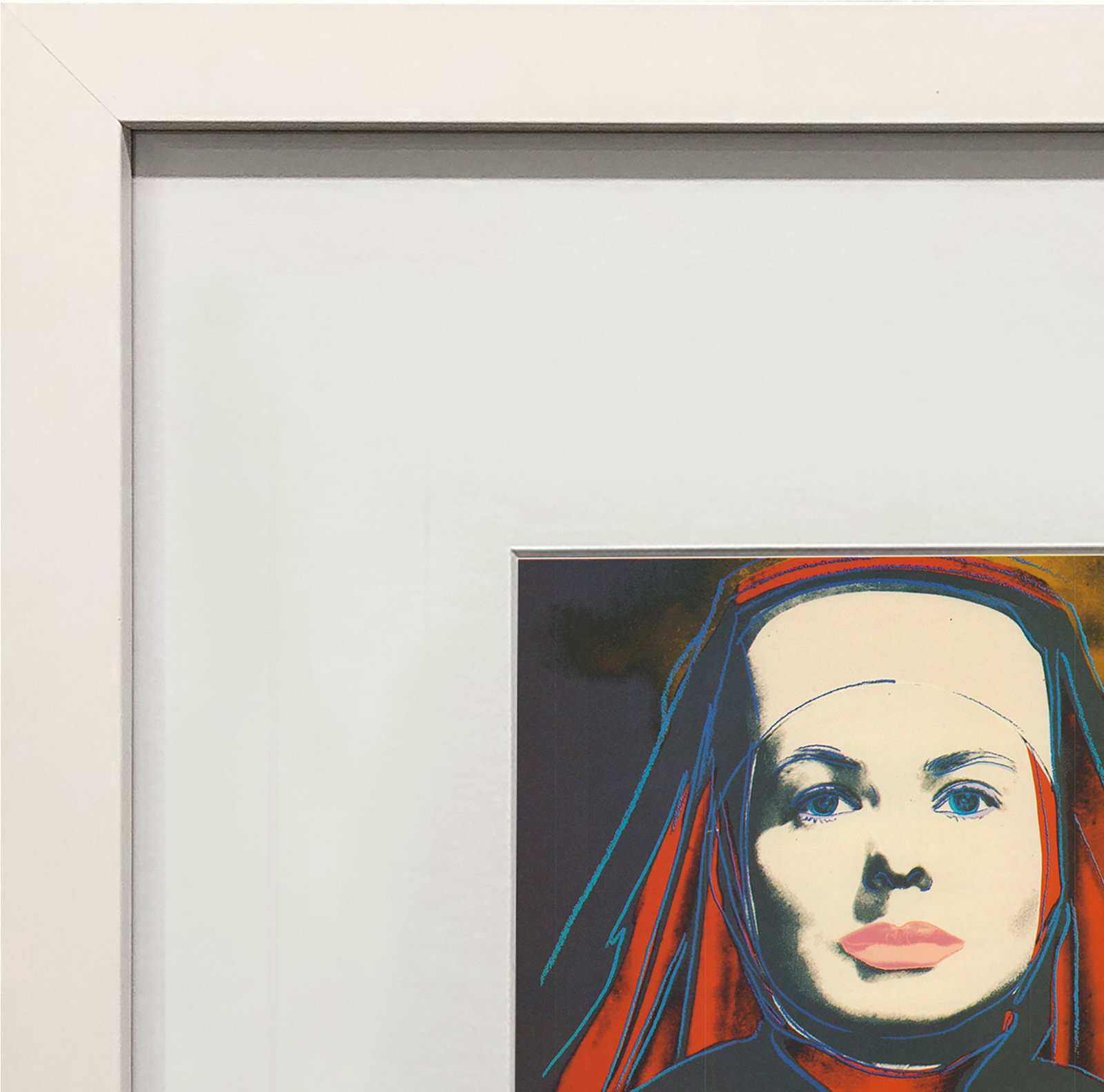 Andy Warhol - Portrait of Ingrid Bergman the Nun - 1983 Offset Lithograph 8" x 8" - 3
