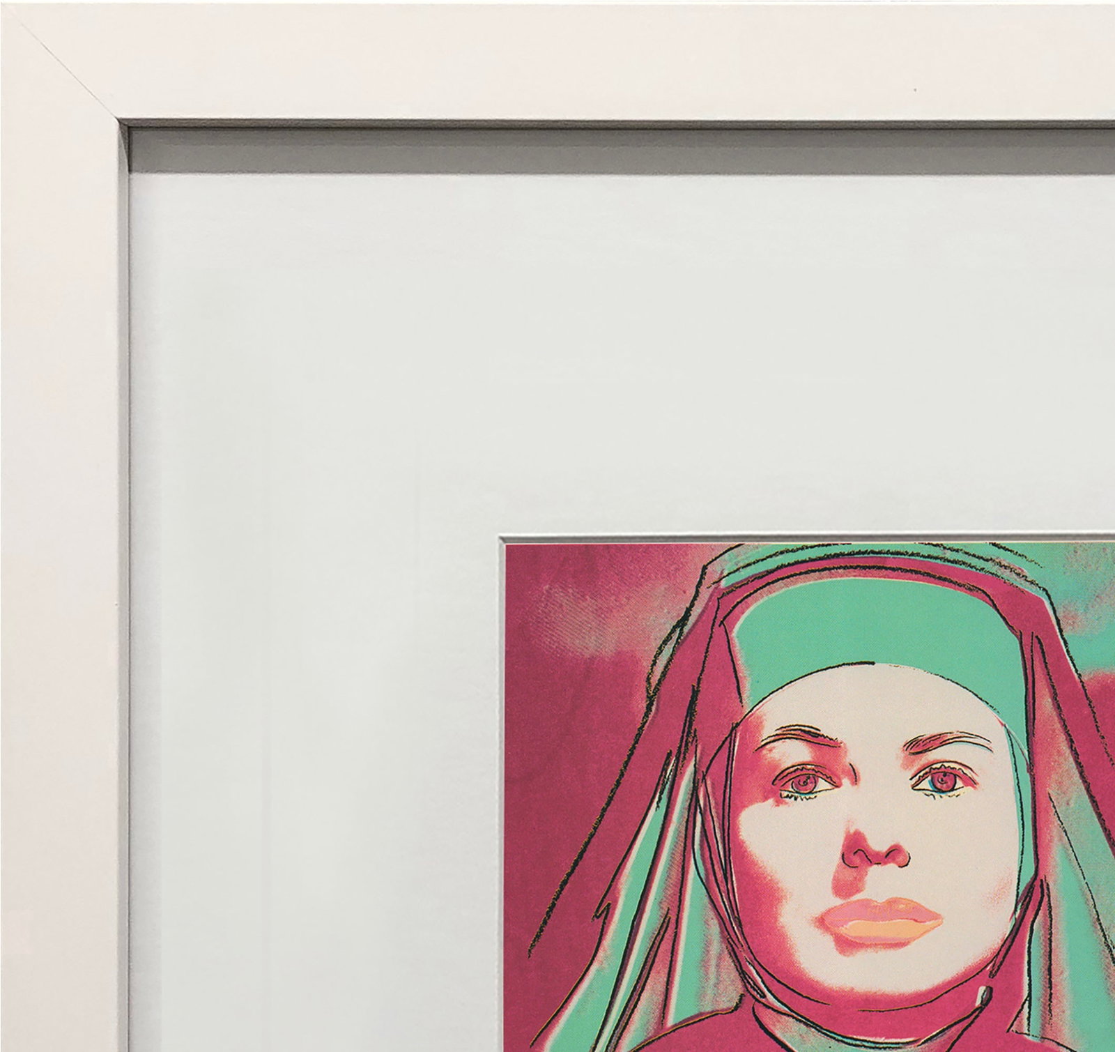 Andy Warhol - Portrait of Ingrid Bergman the Nun - 1983 Offset Lithograph 8" x 8" - 3