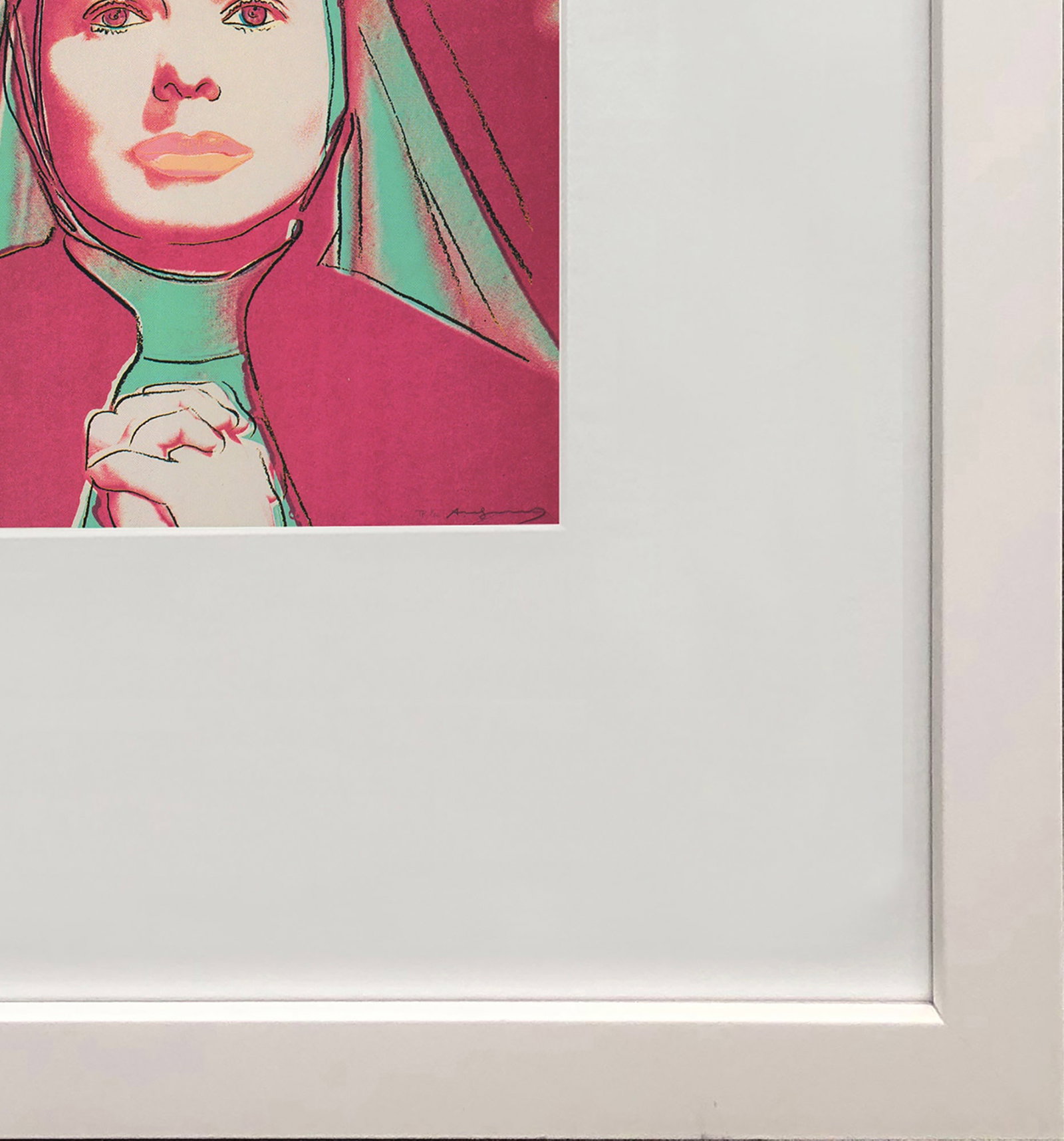 Andy Warhol - Portrait of Ingrid Bergman the Nun - 1983 Offset Lithograph 8" x 8" - 4