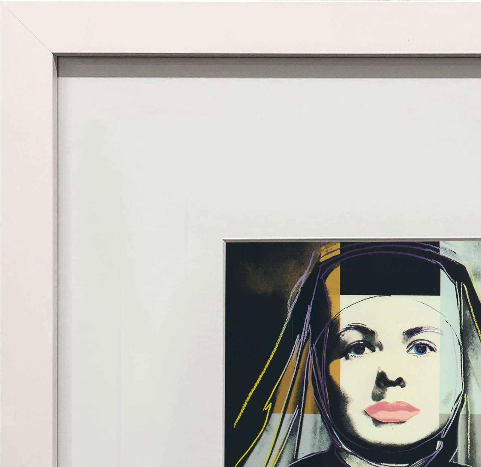 Andy Warhol - Portrait of Ingrid Bergman the Nun - 1983 Offset Lithograph 8" x 8" - 3