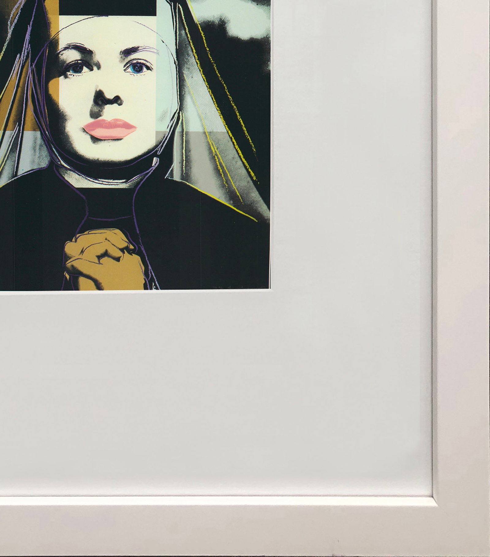 Andy Warhol - Portrait of Ingrid Bergman the Nun - 1983 Offset Lithograph 8" x 8" - 4