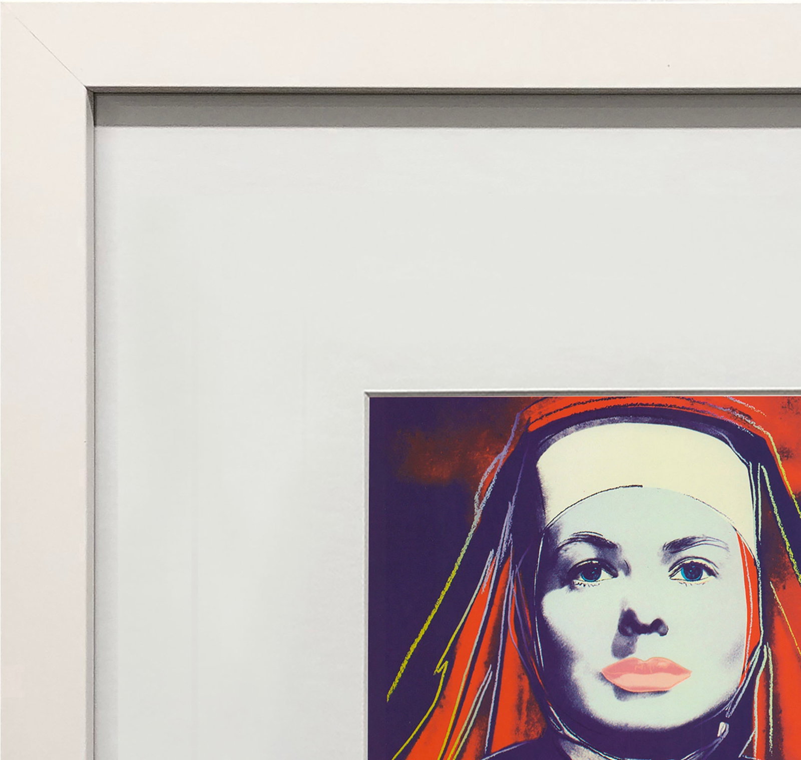 Andy Warhol - Portrait of Ingrid Bergman the Nun - 1983 Offset Lithograph 8" x 8" - 3