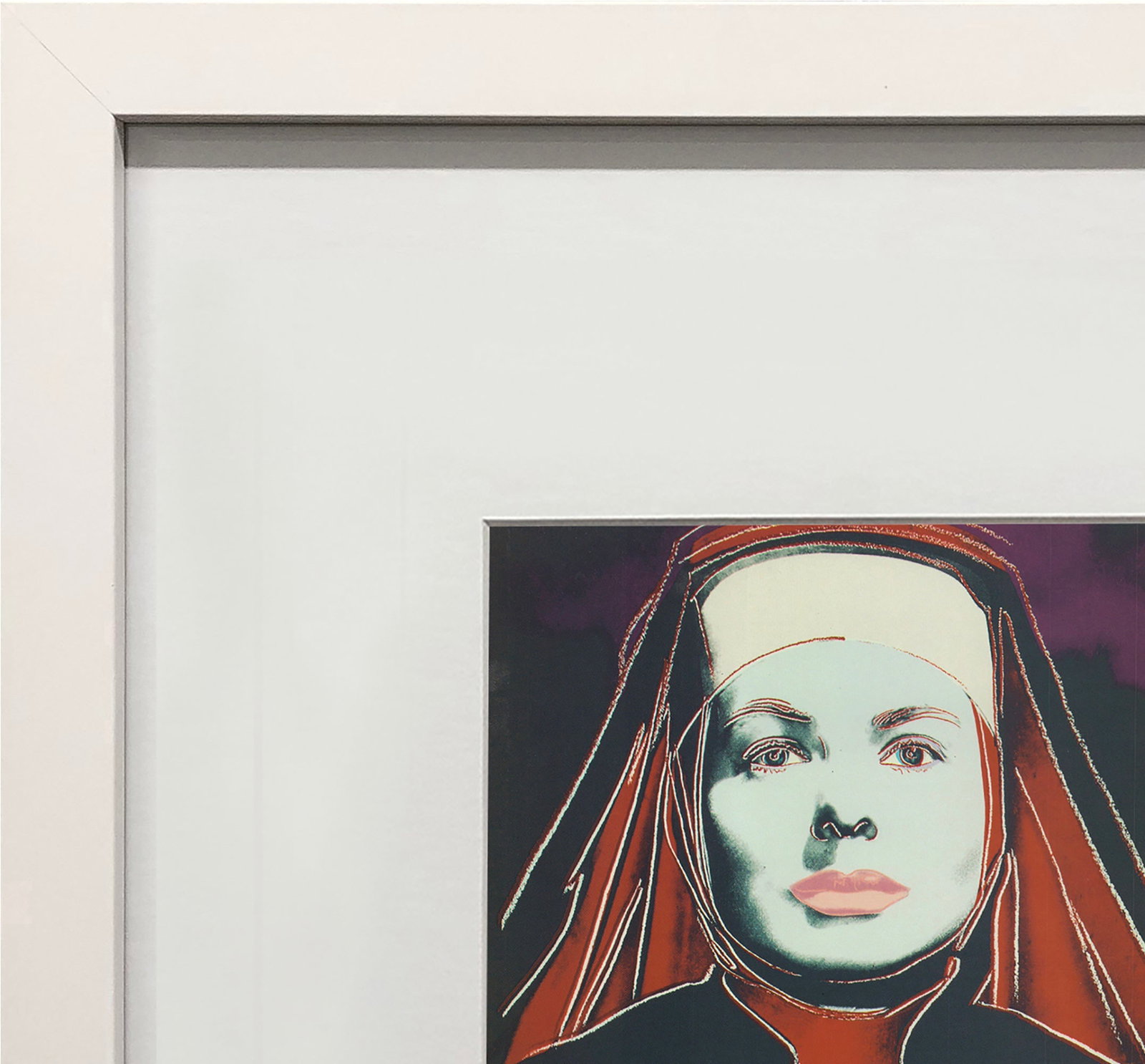 Andy Warhol - Portrait of Ingrid Bergman the Nun - 1983 Offset Lithograph 8" x 8" - 3