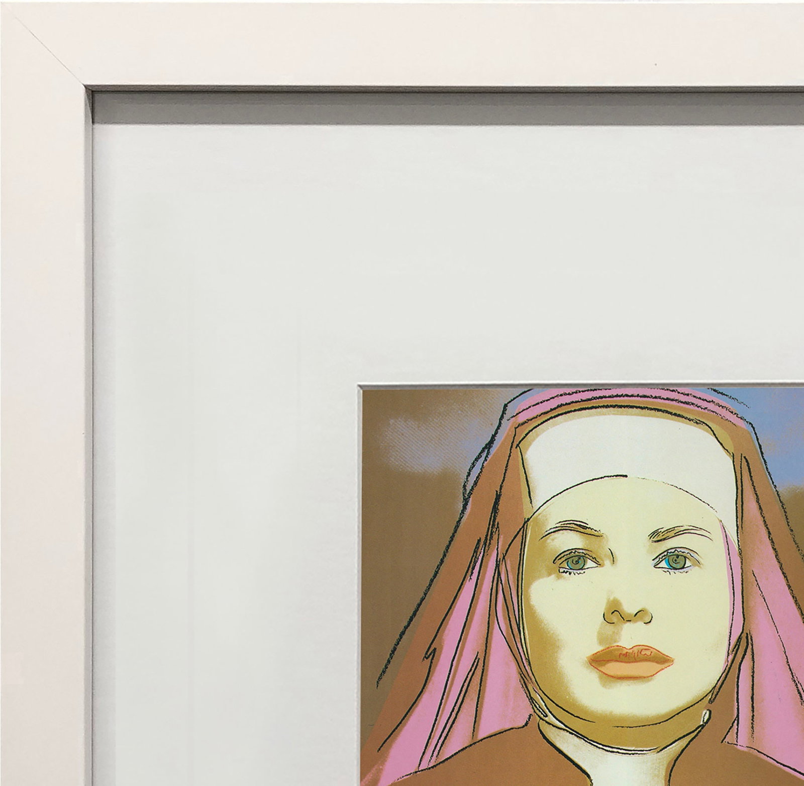 Andy Warhol - Portrait of Ingrid Bergman the Nun - 1983 Offset Lithograph 8" x 8" - 3