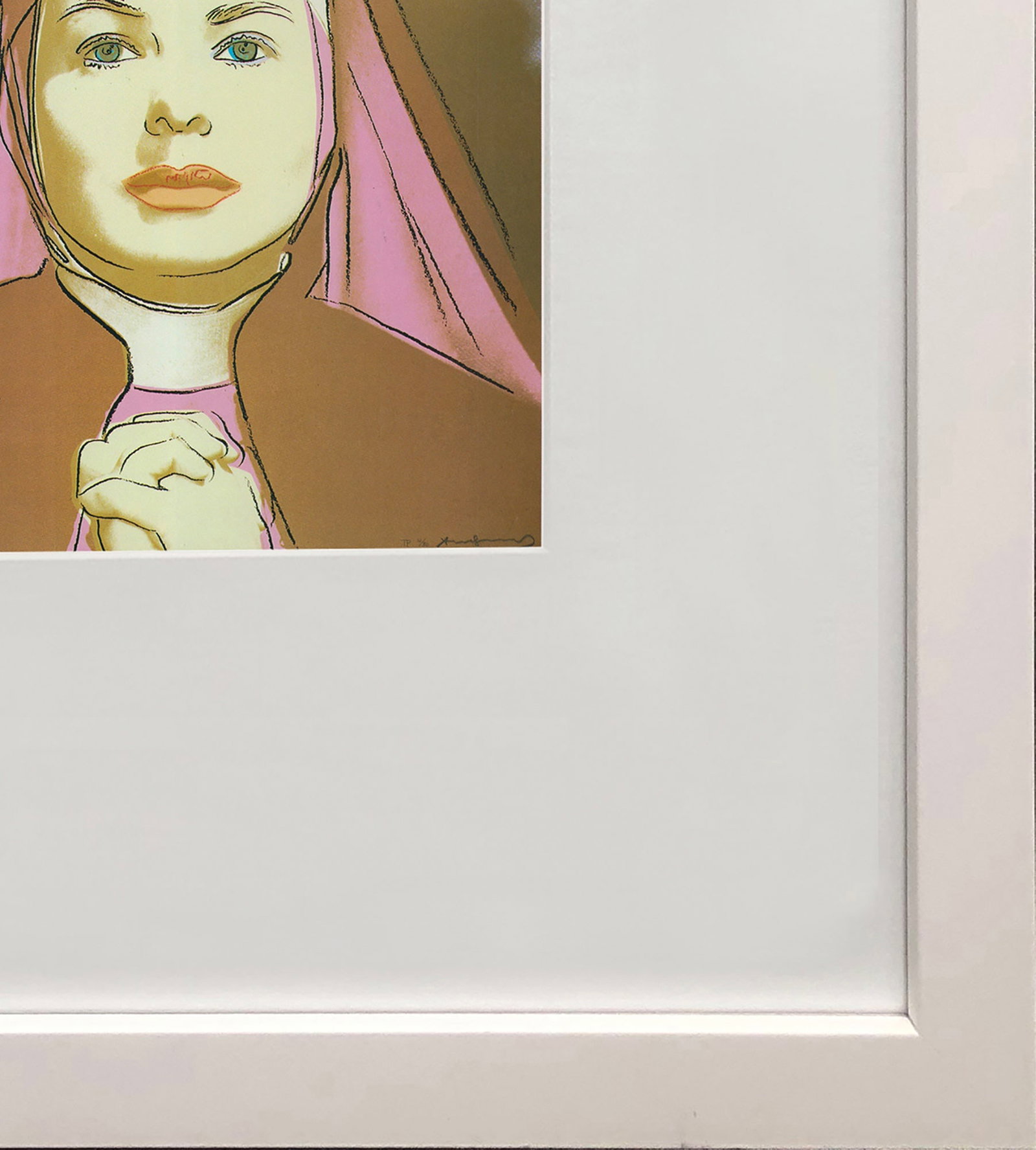 Andy Warhol - Portrait of Ingrid Bergman the Nun - 1983 Offset Lithograph 8" x 8" - 4