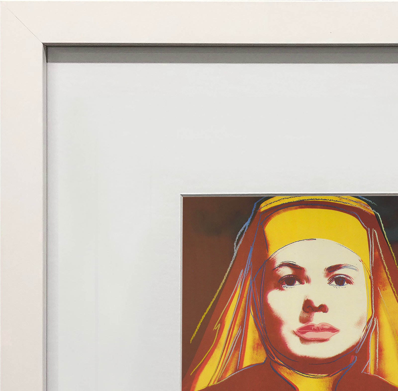 Andy Warhol - Portrait of Ingrid Bergman the Nun - 1983 Offset Lithograph 8" x 8" - 3