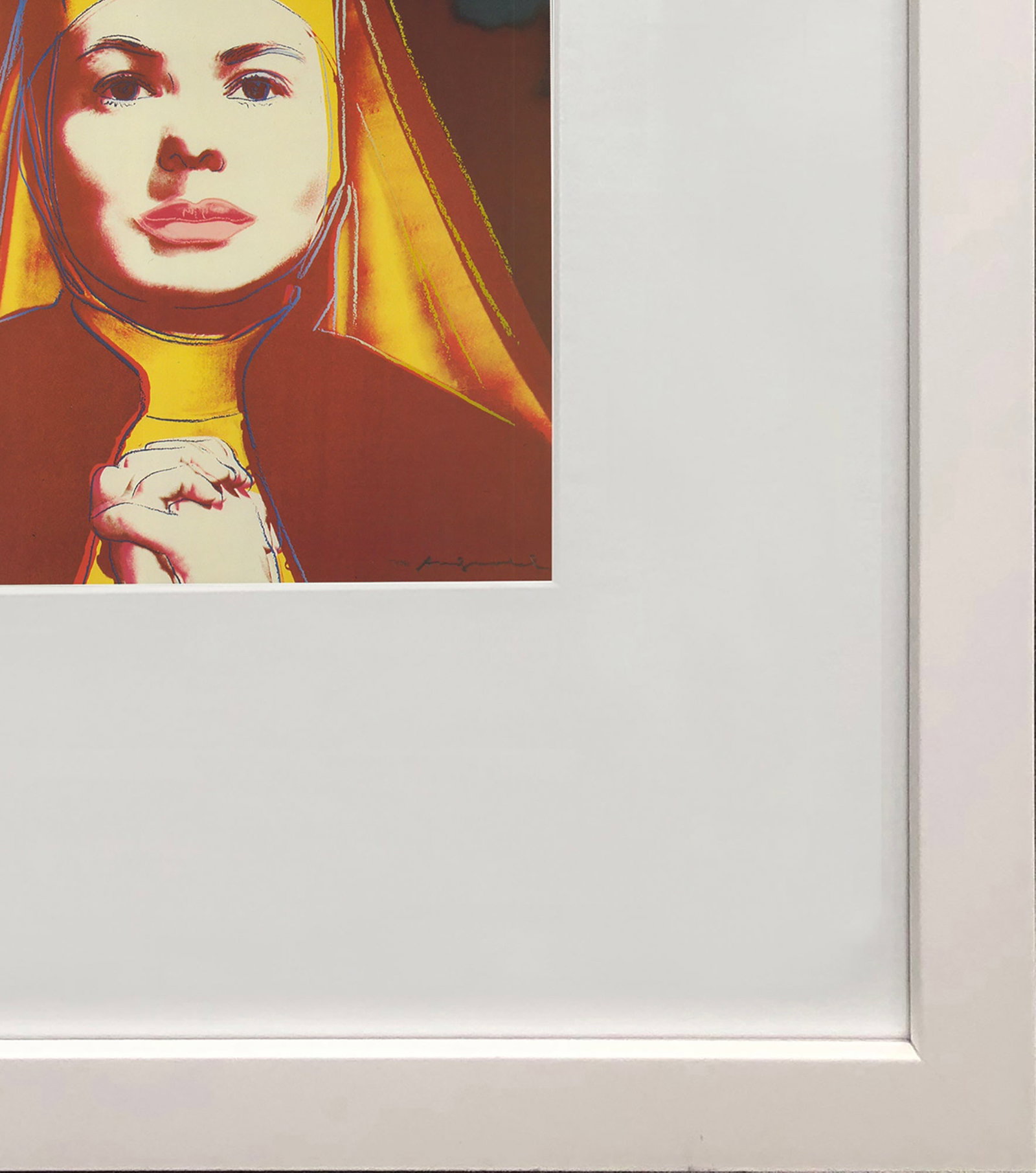 Andy Warhol - Portrait of Ingrid Bergman the Nun - 1983 Offset Lithograph 8" x 8" - 4