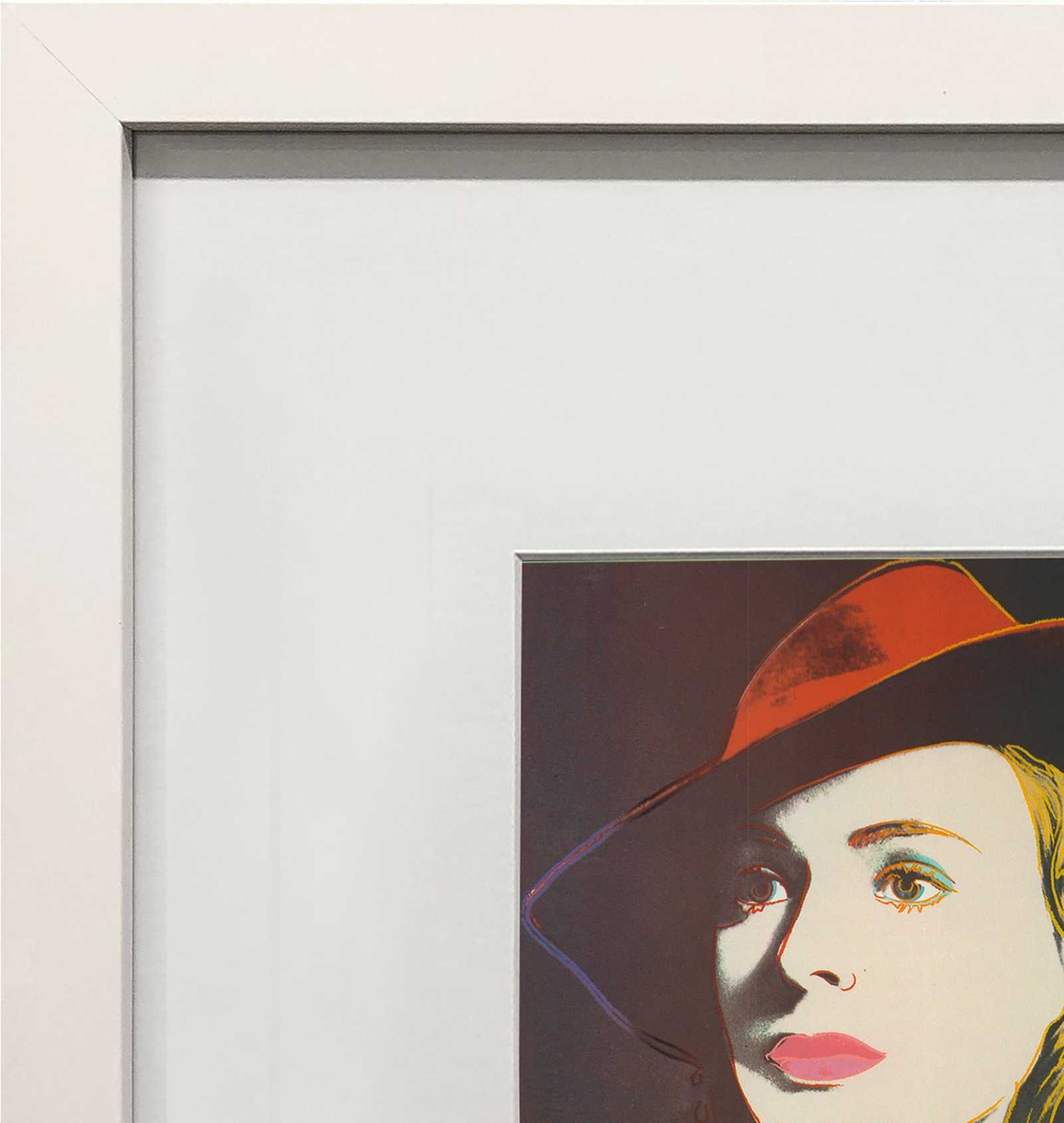 Andy Warhol - Portrait of Ingrid Bergman with Hat - 1983 Offset Lithograph 8" x 8" - 3