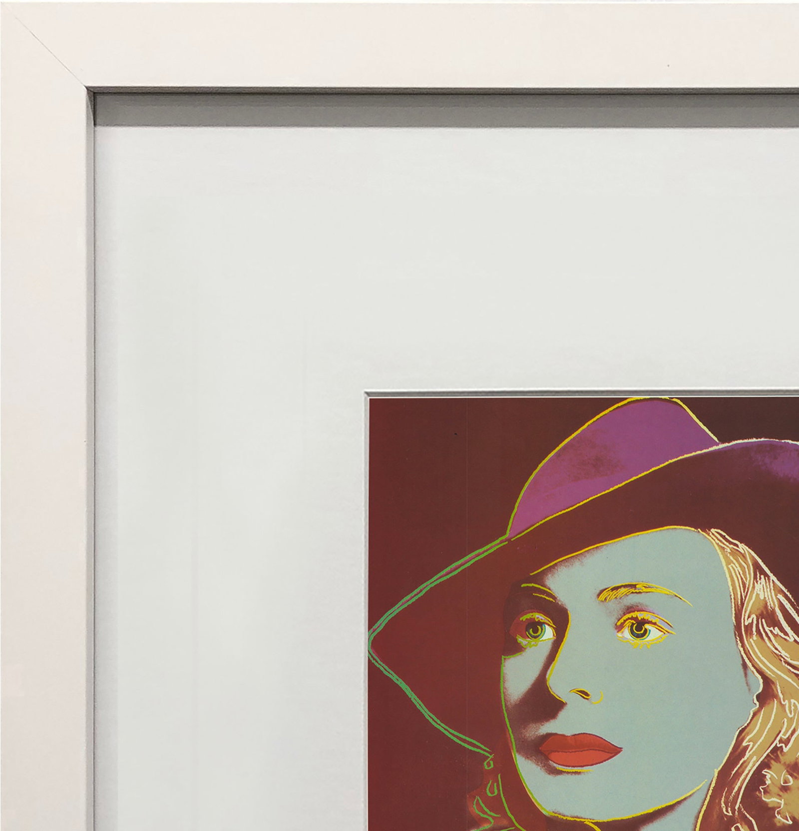 Andy Warhol - Portrait of Ingrid Bergman with Hat - 1983 Offset Lithograph 8" x 8" - 3