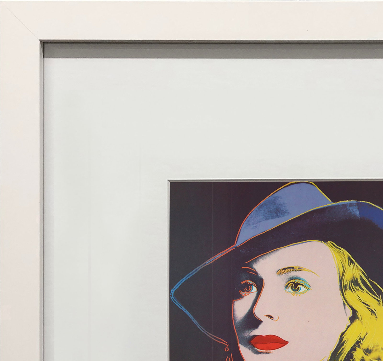 Andy Warhol - Portrait of Ingrid Bergman with Hat - 1983 Offset Lithograph 8" x 8" - 3