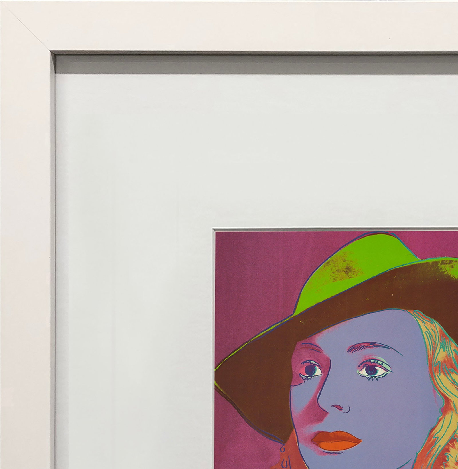 Andy Warhol - Portrait of Ingrid Bergman with Hat - 1983 Offset Lithograph 8" x 8" - 3