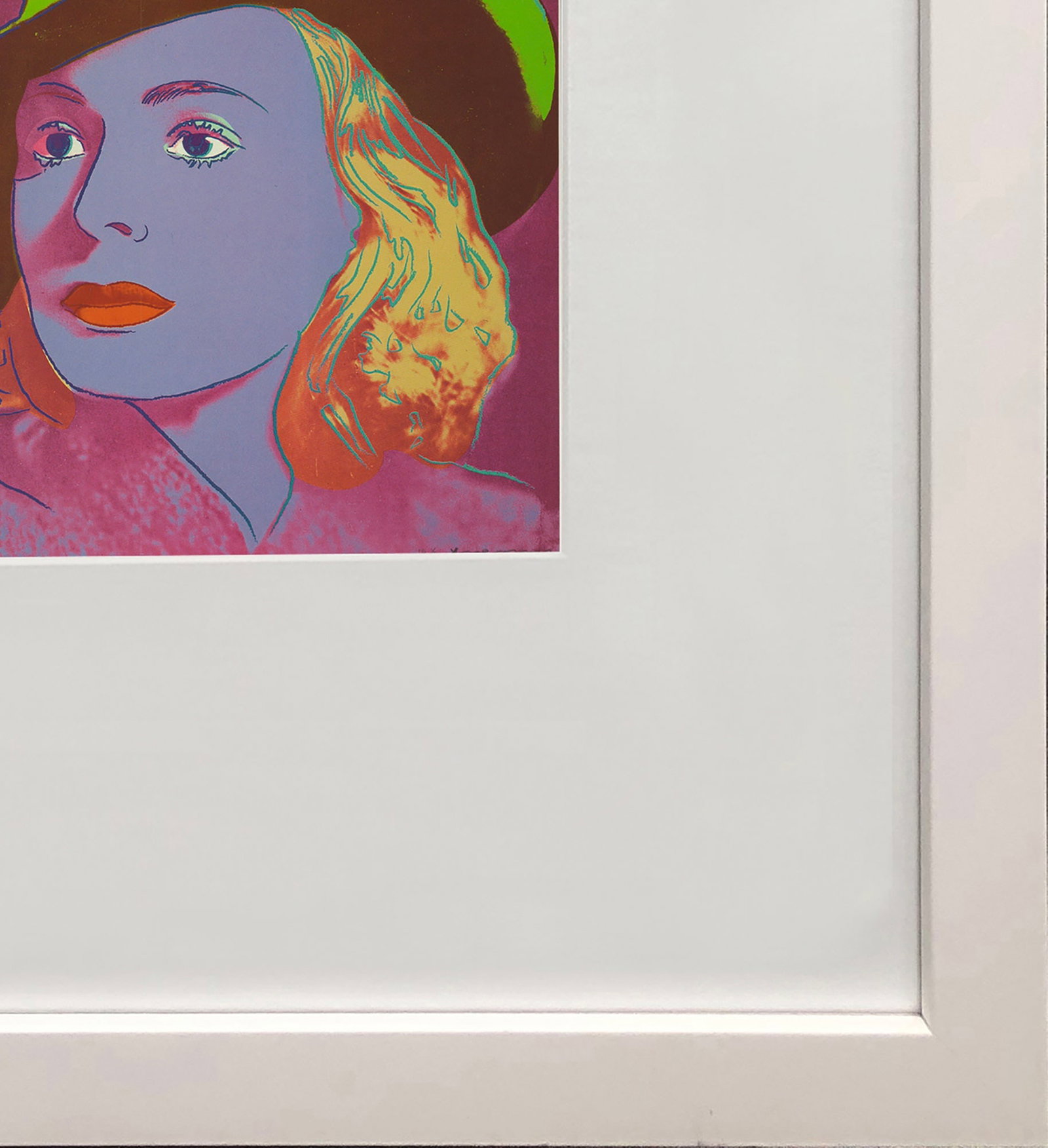 Andy Warhol - Portrait of Ingrid Bergman with Hat - 1983 Offset Lithograph 8" x 8" - 4