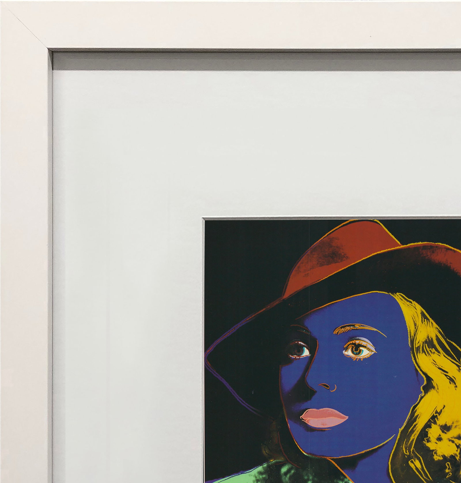 Andy Warhol - Portrait of Ingrid Bergman with Hat - 1983 Offset Lithograph 8" x 8" - 3