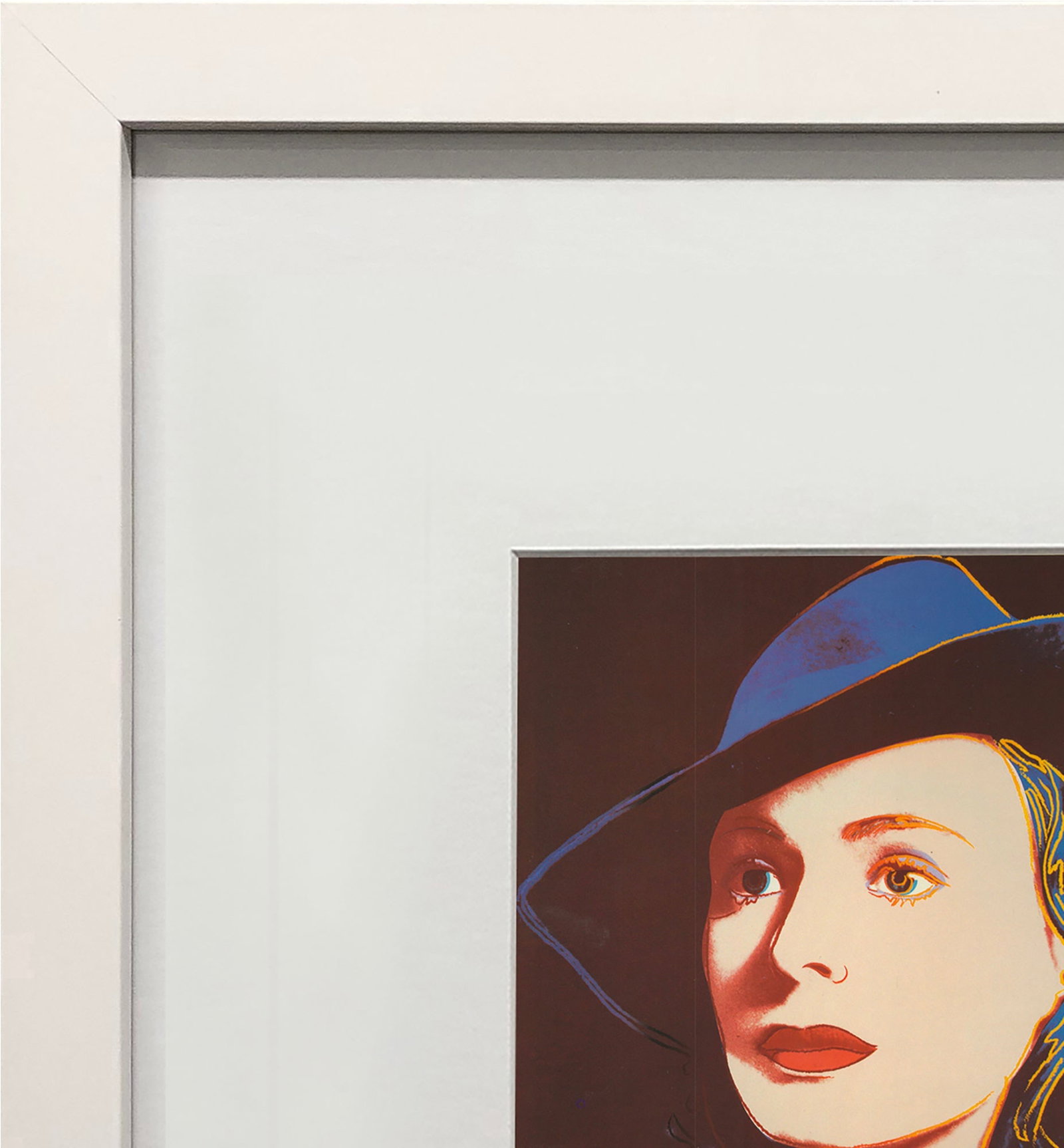 Andy Warhol - Portrait of Ingrid Bergman with Hat - 1983 Offset Lithograph 8" x 8" - 3