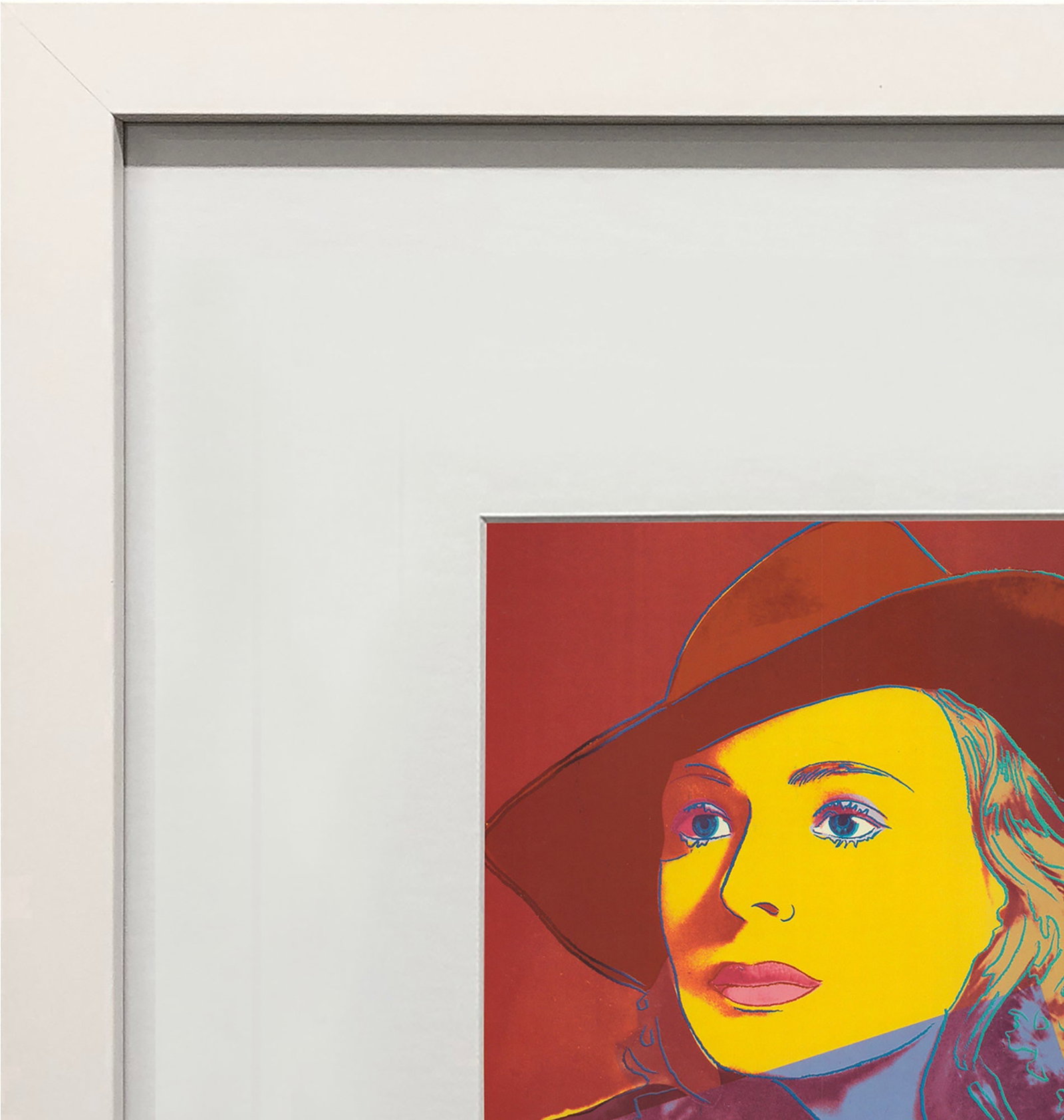 Andy Warhol - Portrait of Ingrid Bergman with Hat - 1983 Offset Lithograph 8" x 8" - 3