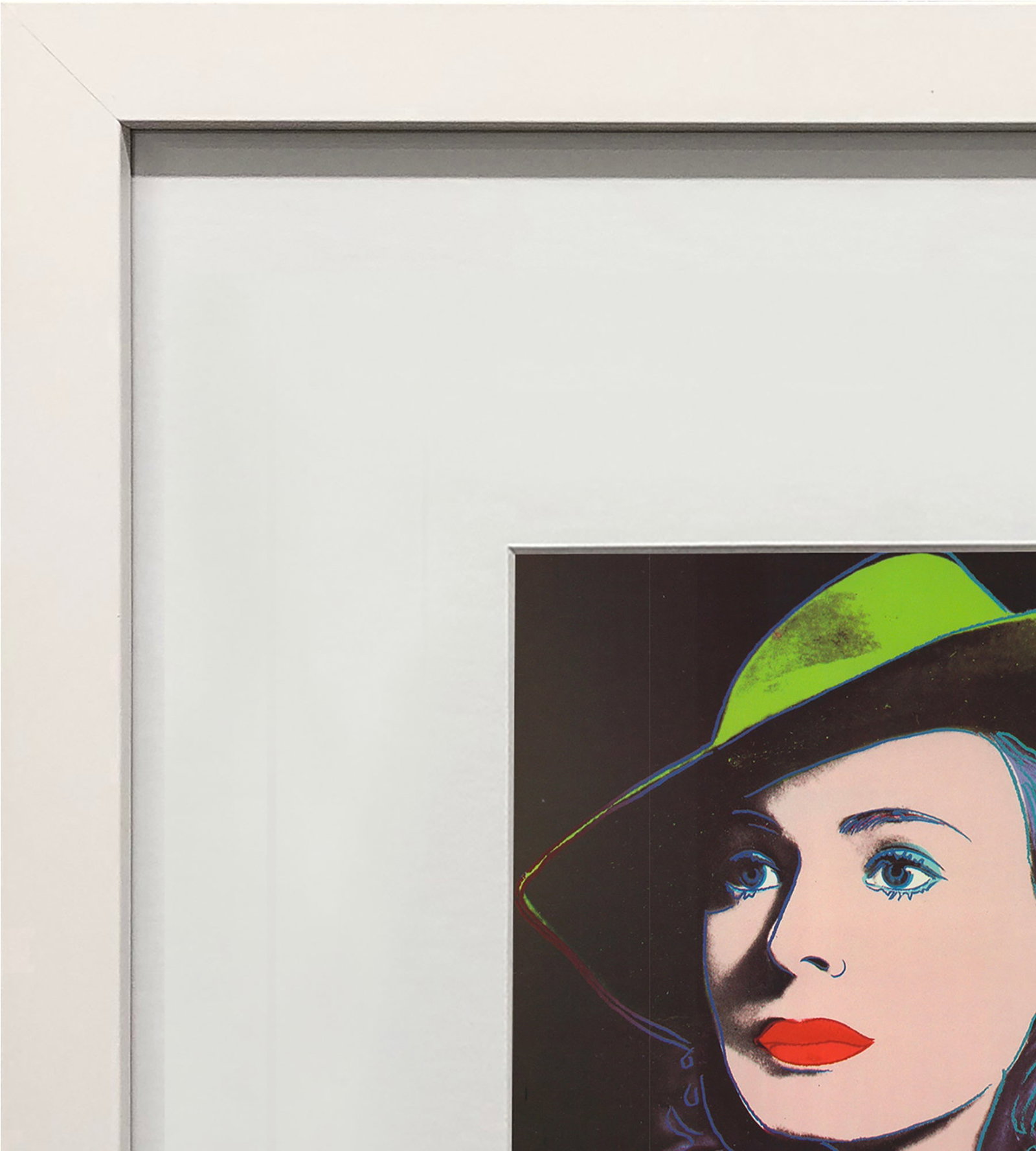 Andy Warhol - Portrait of Ingrid Bergman with Hat - 1983 Offset Lithograph 8" x 8" - 3
