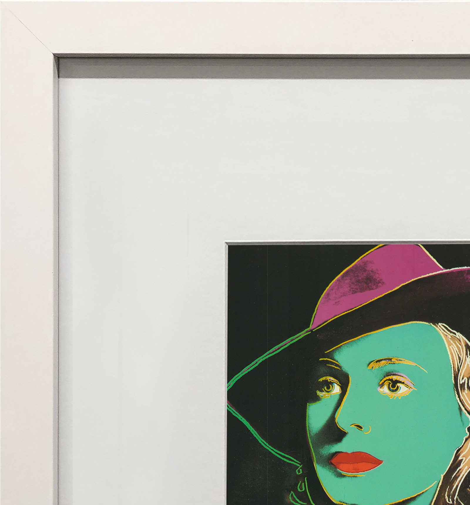Andy Warhol - Portrait of Ingrid Bergman with Hat - 1983 Offset Lithograph 8" x 8" - 3