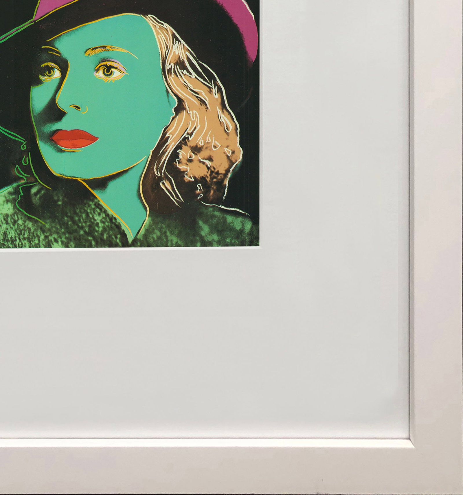Andy Warhol - Portrait of Ingrid Bergman with Hat - 1983 Offset Lithograph 8" x 8" - 4