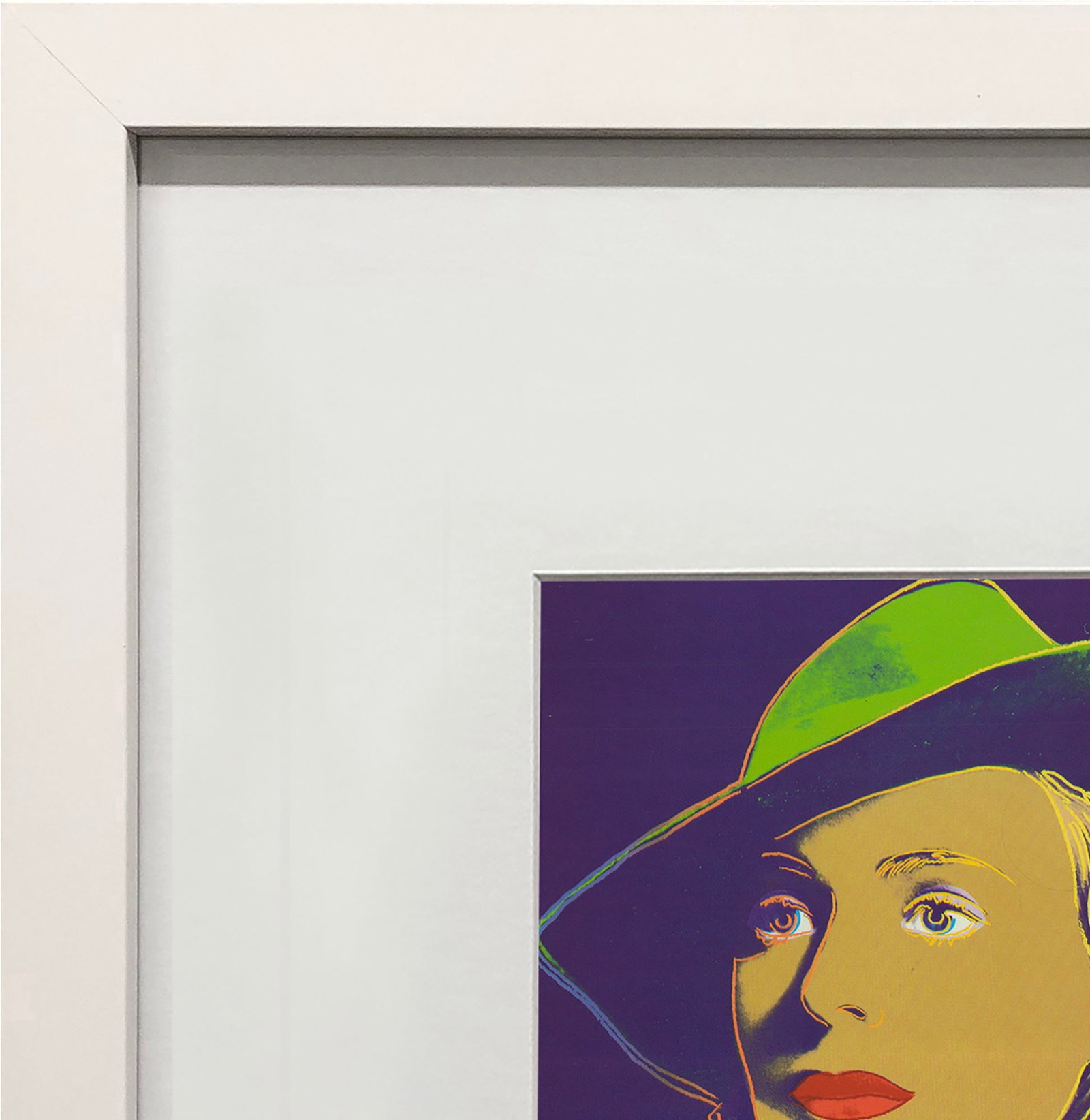 Andy Warhol - Portrait of Ingrid Bergman with Hat - 1983 Offset Lithograph 8" x 8" - 3