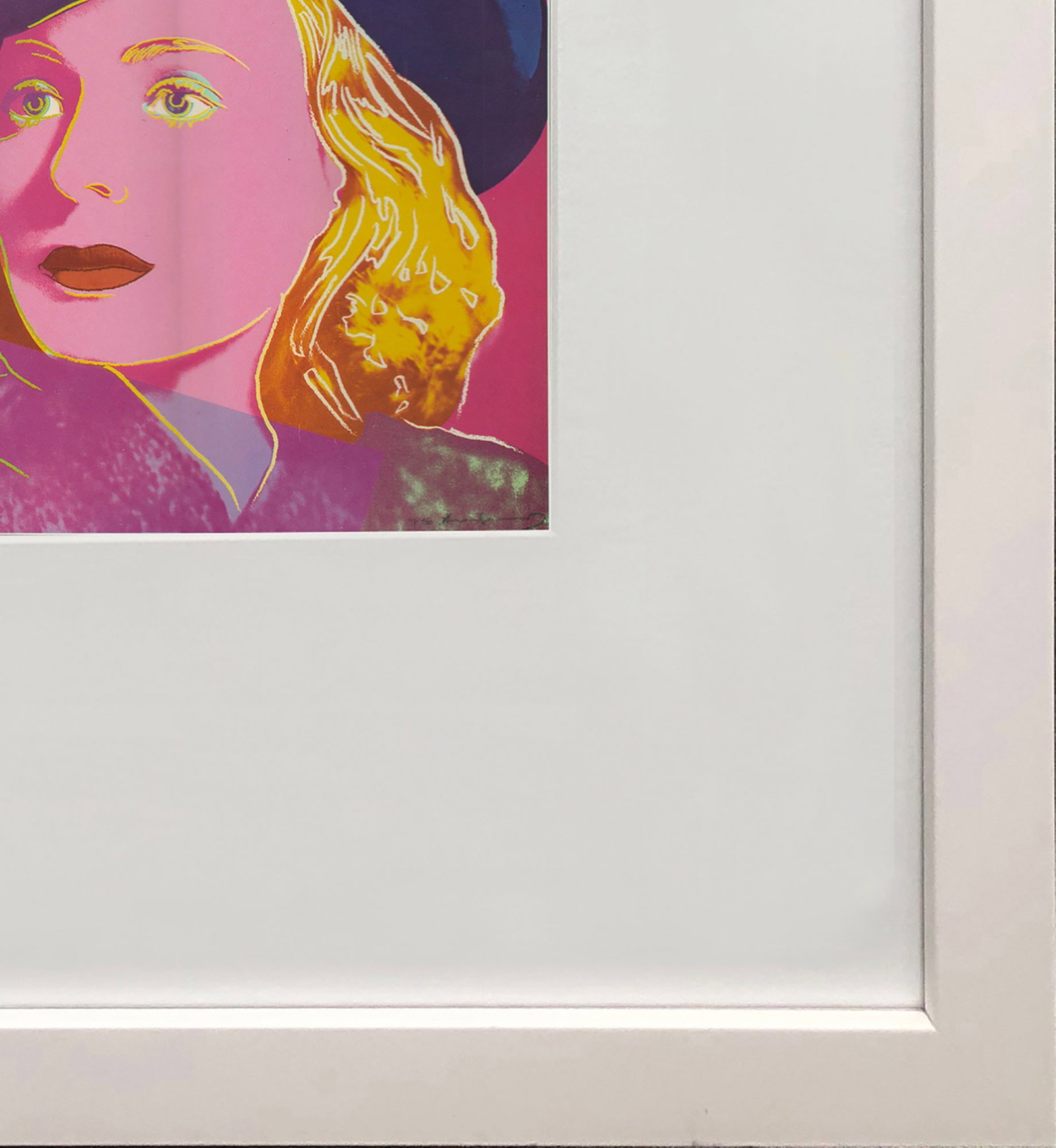 Andy Warhol - Portrait of Ingrid Bergman with Hat - 1983 Offset Lithograph 8" x 8" - 4