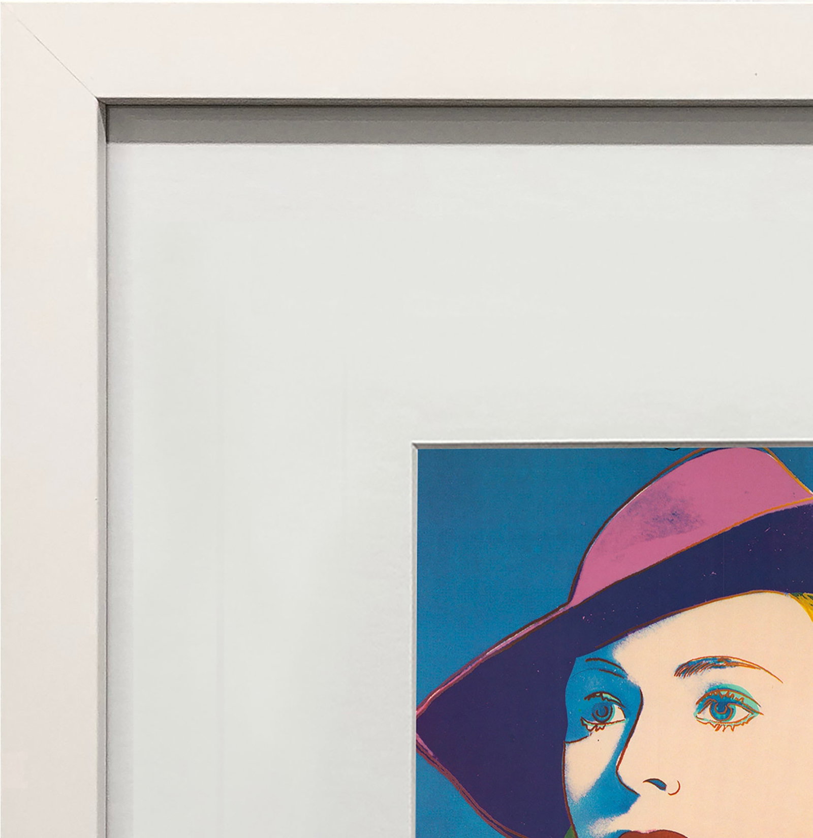 Andy Warhol - Portrait of Ingrid Bergman with Hat - 1983 Offset Lithograph 8" x 8" - 3