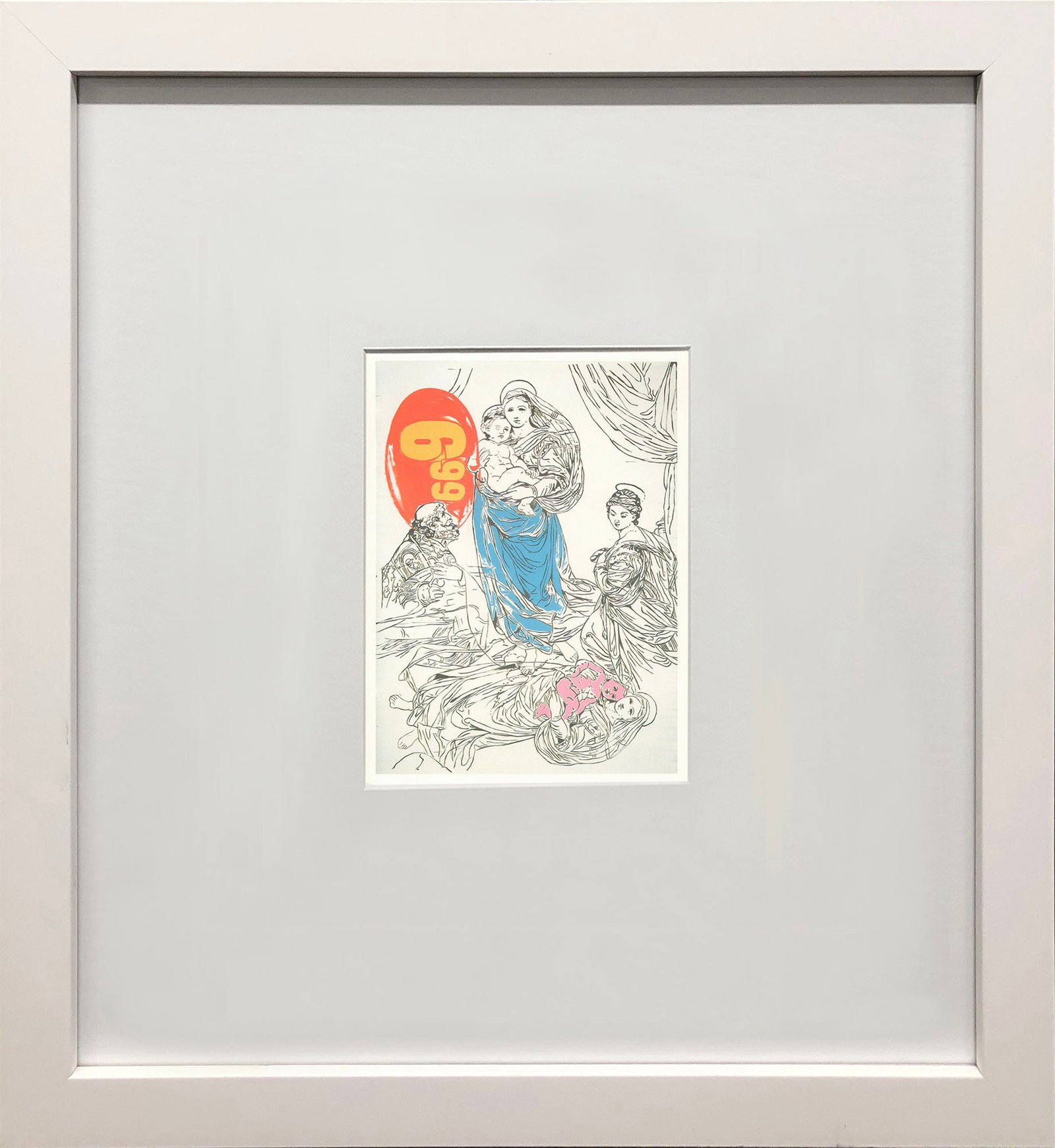 Andy Warhol - Raphael I - $6.99 - 1993 Offset Lithograph 7" x 5": Title: Andy Warhol - Raphael I - $6.99 - 1993 Offset Lithograph 7" x 5" Description: "Raphael I - $6.99" by Andy Warhol, 1993 Unsigned Offset Lithograph. Paper size is 7 x 5 inches, with an image