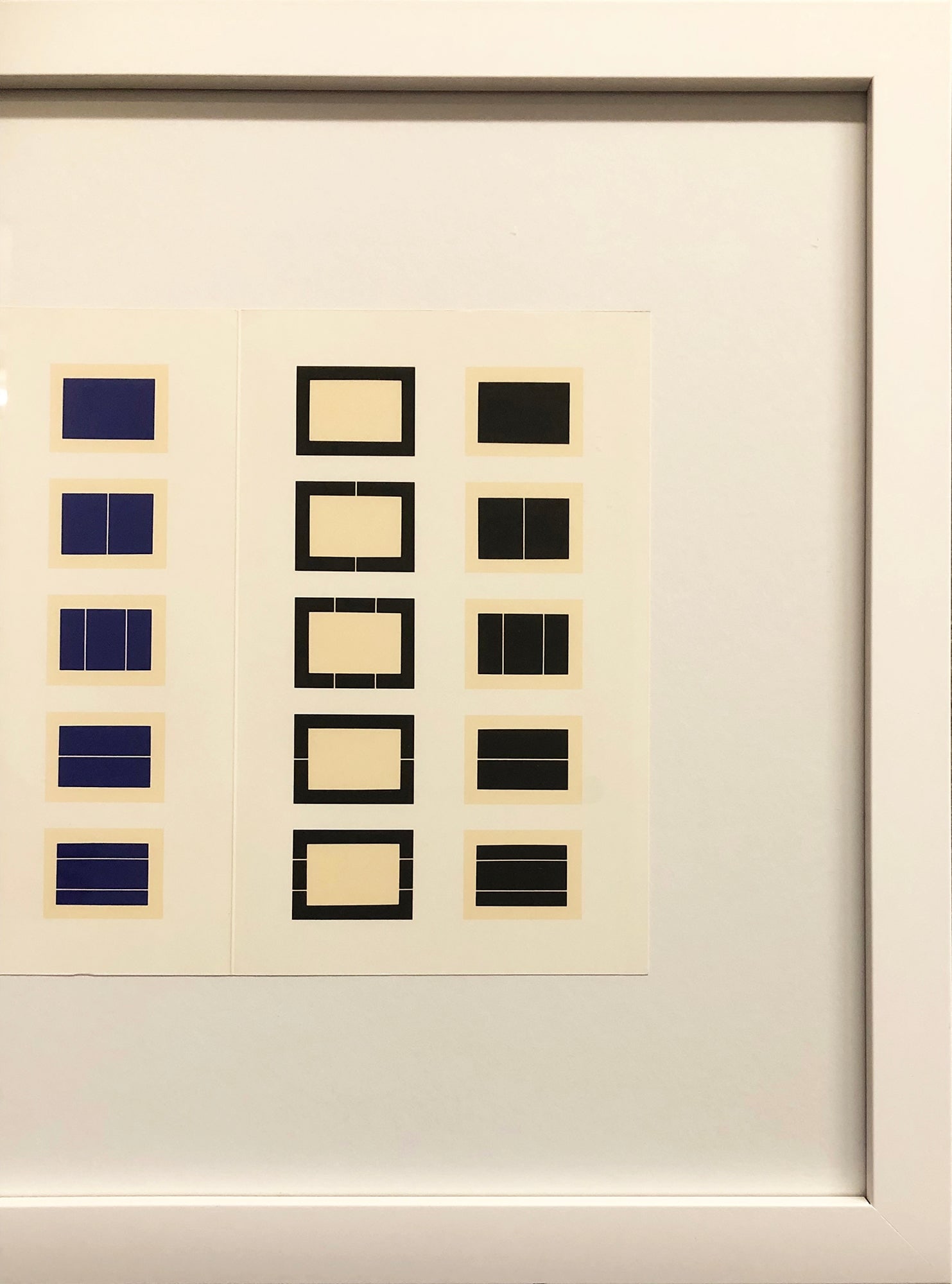 After Donald Judd - Framed Gallery Card, Series of Ten Woodcuts, (Donald Judd Exhibition) - 1988 - 4