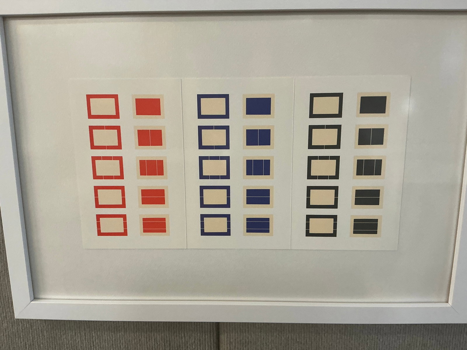 After Donald Judd - Framed Gallery Card, Series of Ten Woodcuts, (Donald Judd Exhibition) - 1988 - 9