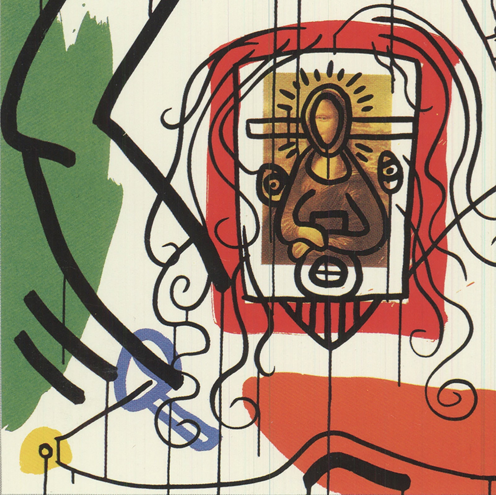 Keith Haring - Silkscreen VIII from Apocalypse - 1988 Offset Lithograph 6" x 4.25" - 4
