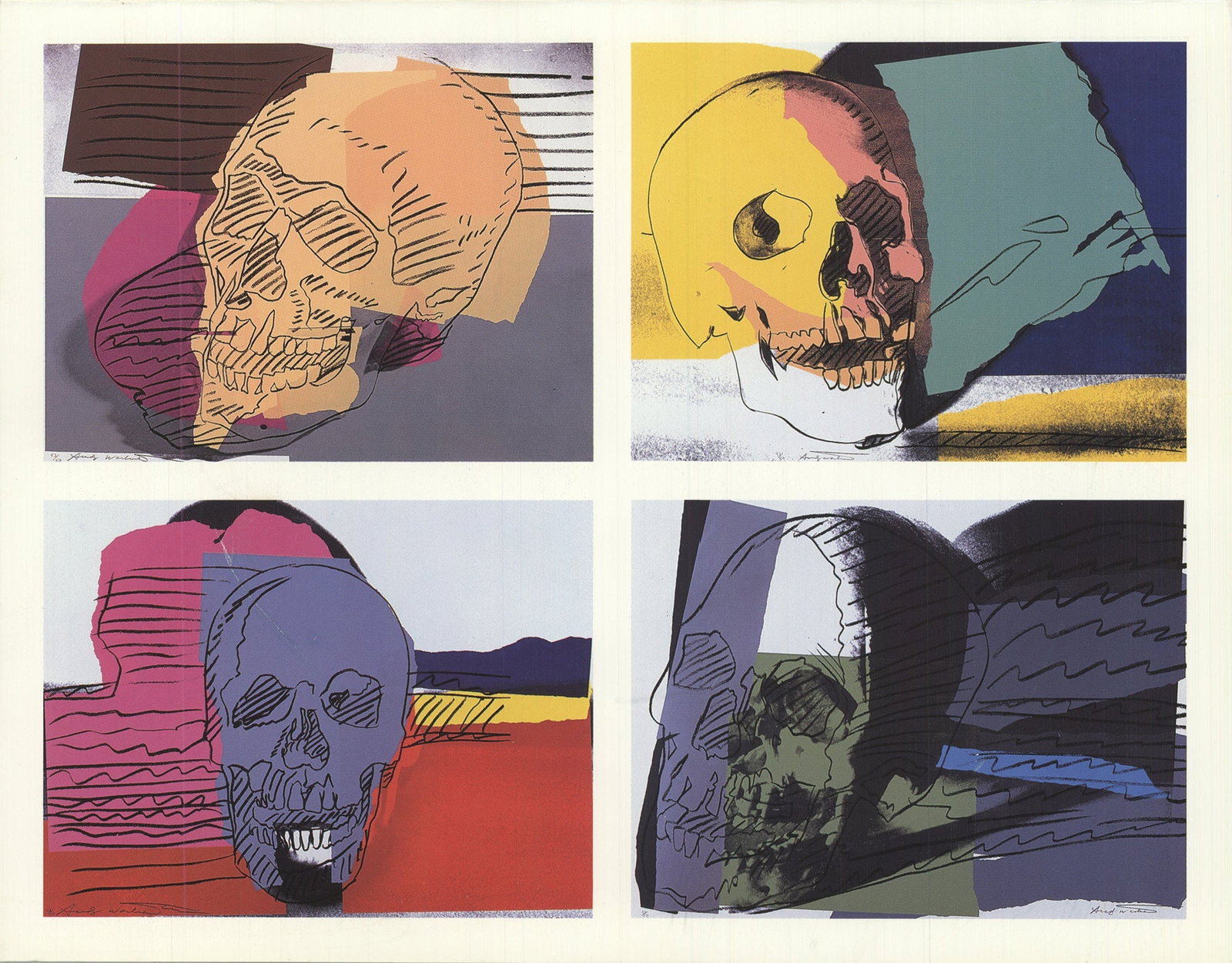 Andy Warhol - Skulls, 1990 - 1998 Offset Lithograph 7" x 9" - 2