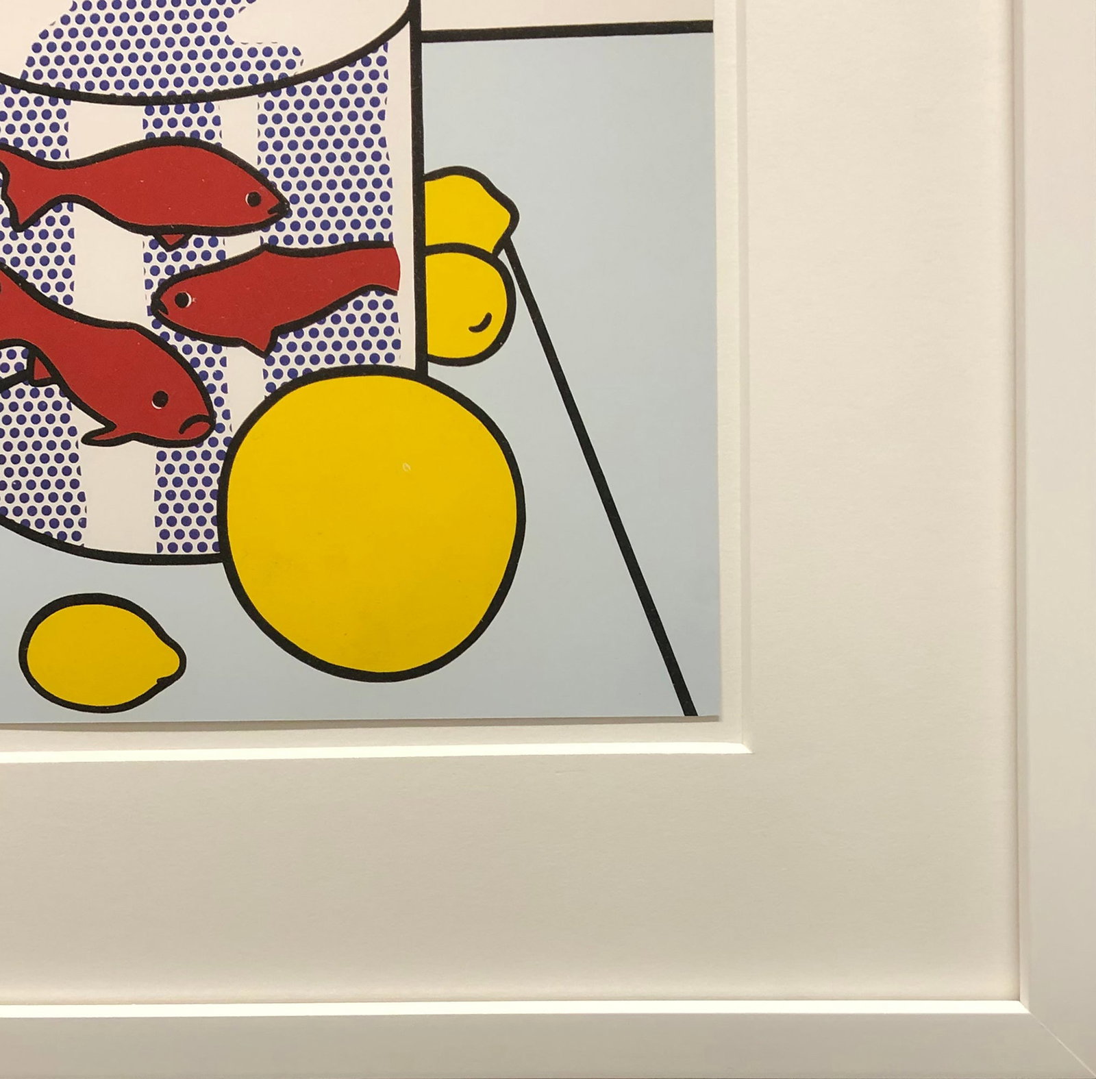 Roy Lichtenstein - Still Life with Goldfish Bowl - 1988 Serigraph 13.75" x 11.75" - 2