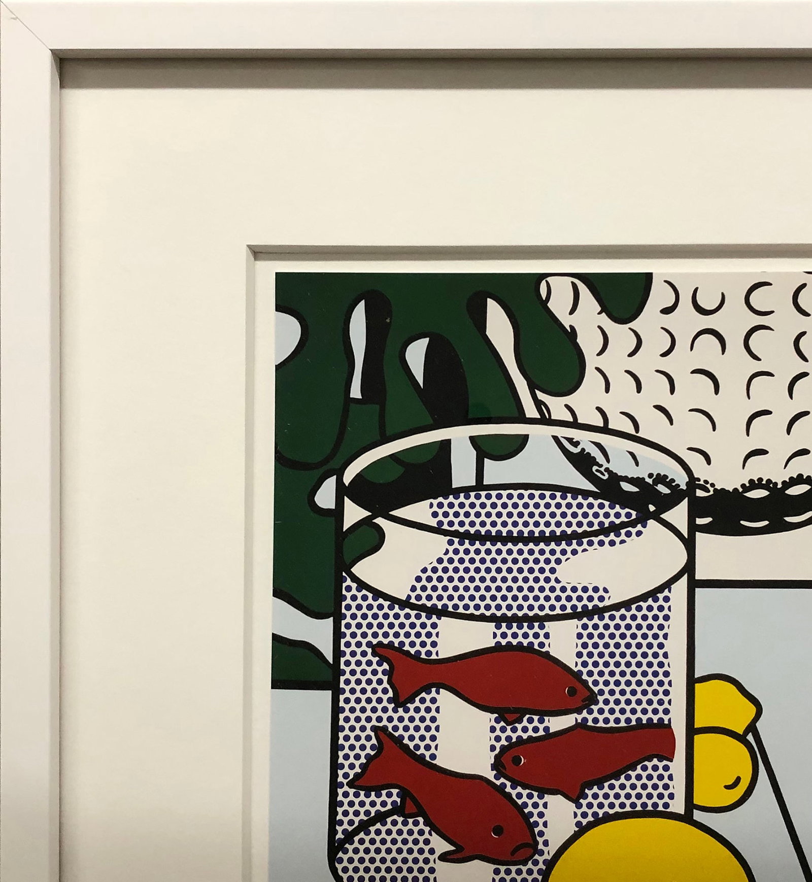 Roy Lichtenstein - Still Life with Goldfish Bowl - 1988 Serigraph 13.75" x 11.75" - 3