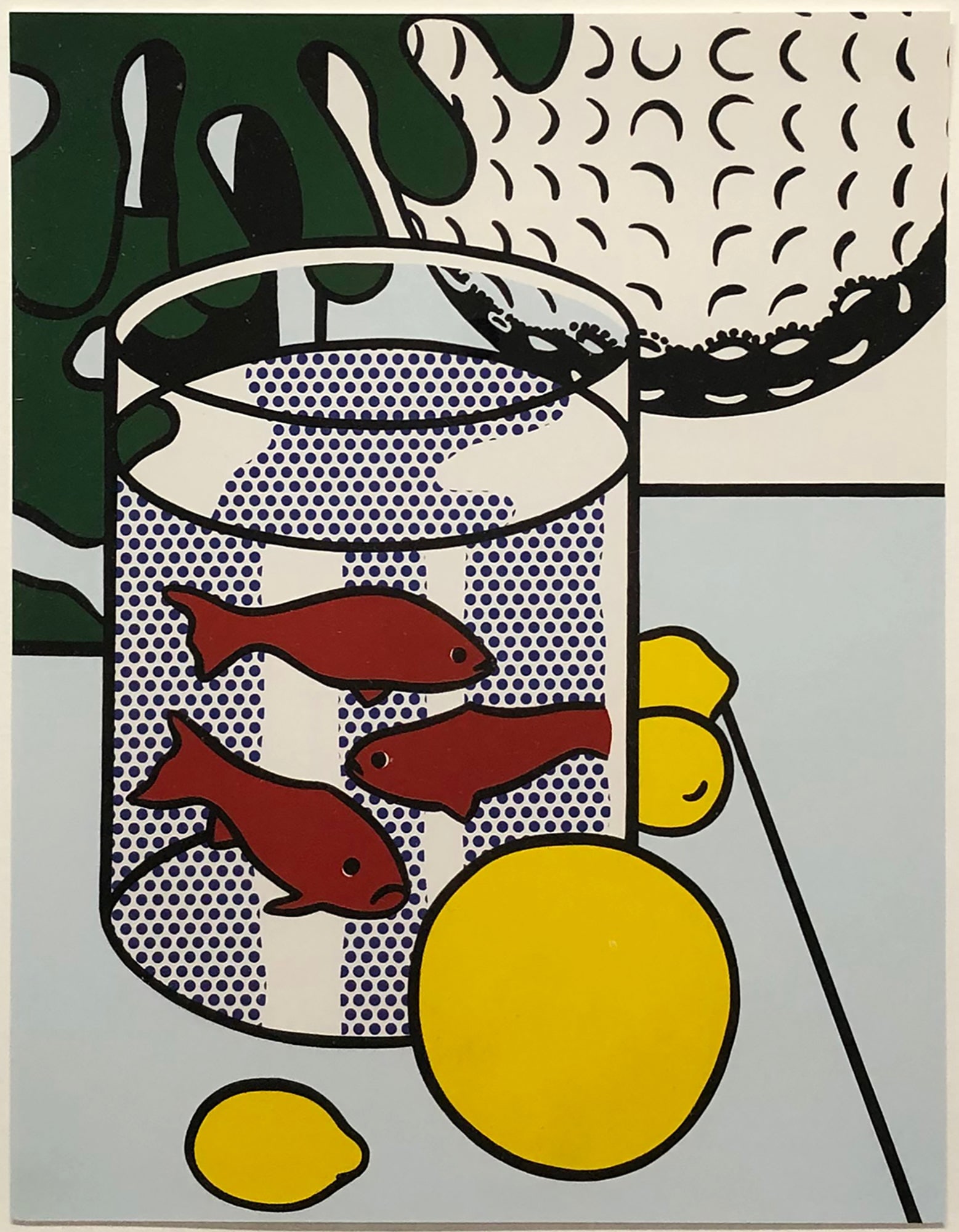 Roy Lichtenstein - Still Life with Goldfish Bowl - 1988 Serigraph 13.75" x 11.75" - 4