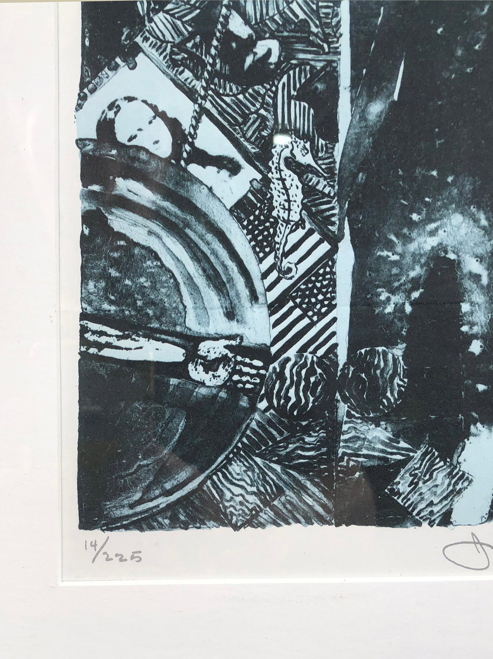 Jasper Johns - Summer (Blue) - 1992 Offset Lithograph 14" x 7.5" - 2