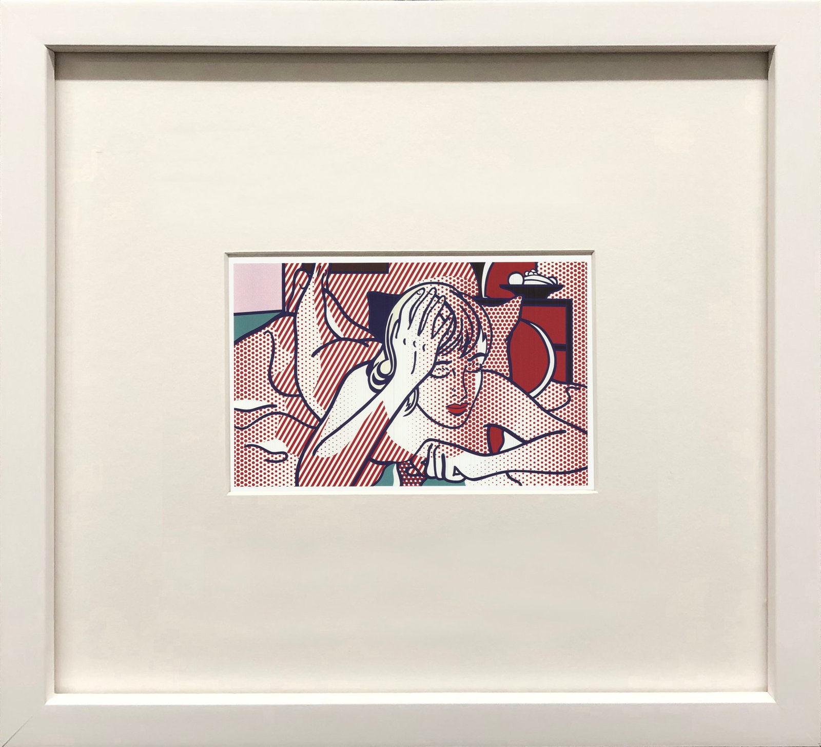 Roy Lichtenstein - Thinking Figure, State I - 1997 Offset Lithograph 8.5" x 11" (1 of 4)