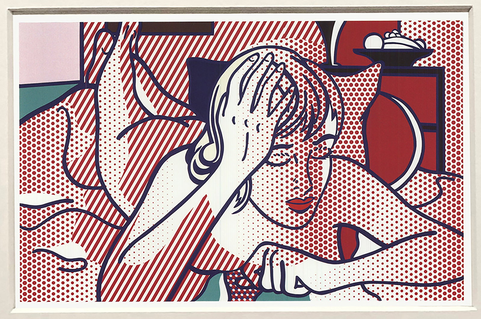 Roy Lichtenstein - Thinking Figure, State I - 1997 Offset Lithograph 8.5" x 11" - 2