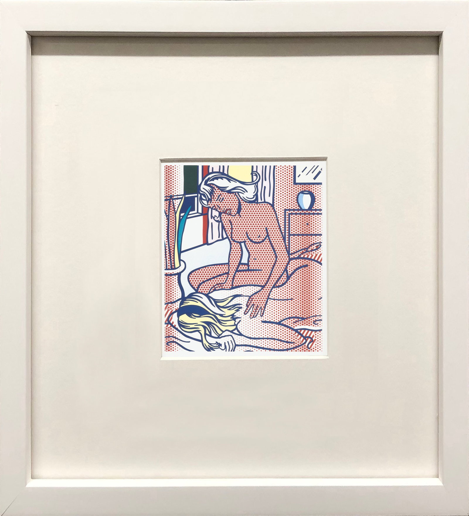 Roy Lichtenstein - Two Figures, State I - 1997 Offset Lithograph 11" x 8.5": Title: Roy Lichtenstein - Two Figures, State I - 1997 Offset Lithograph 11" x 8.5" Description: "Two Figures, State I" by Roy Lichtenstein, 1997 Unsigned Offset Lithograph. Paper size is 11 x 8.5