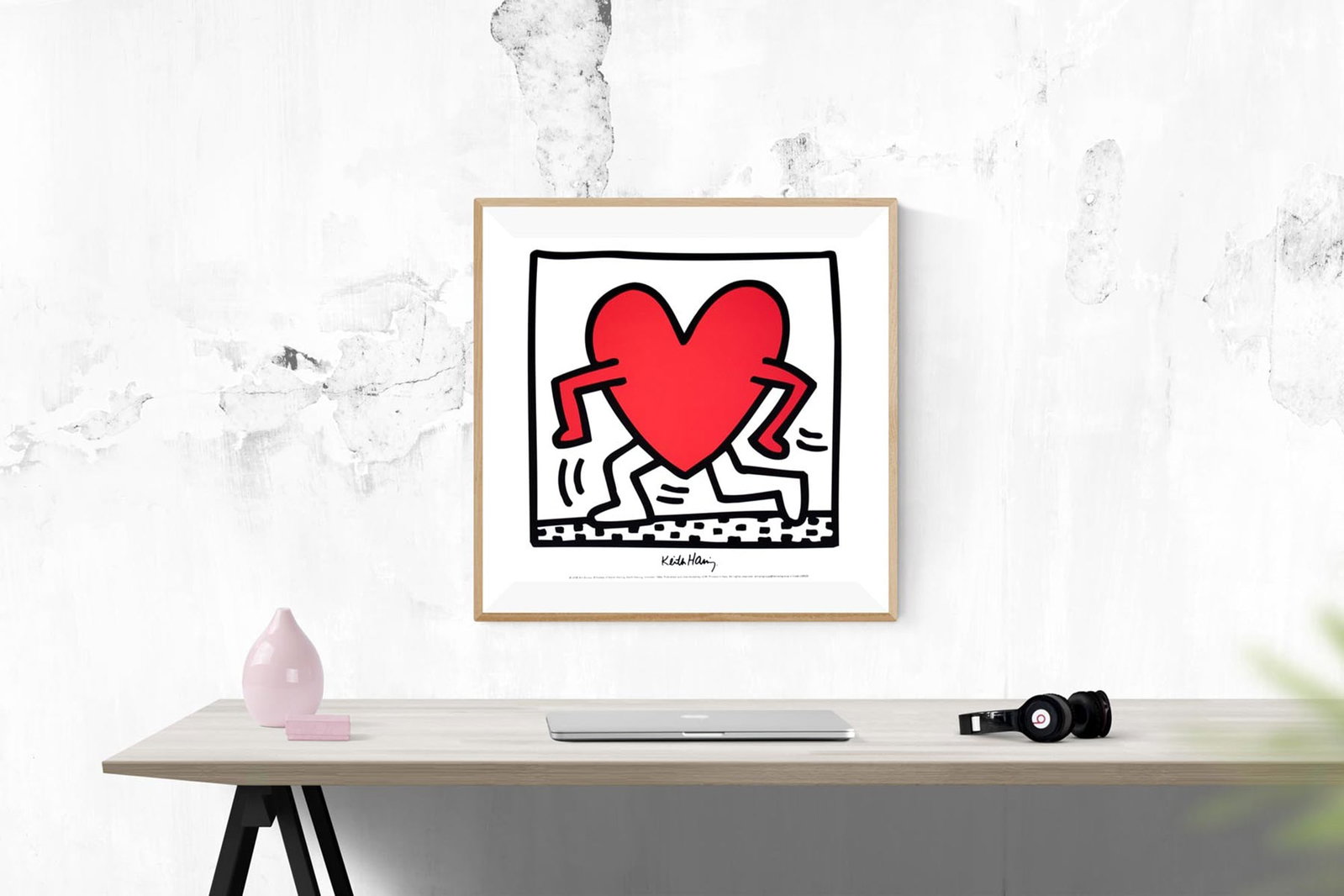 Keith Haring - Untitled (1984) - 1990 Offset Lithograph 10.25" x 10.25" - 2