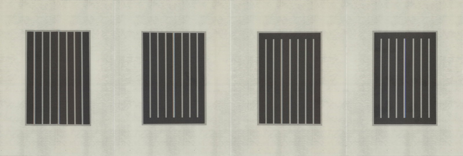 After Donald Judd - Framed Invitation Card (Donald Judd: The Last Editions) - 1994 Offset Lithograph - 2