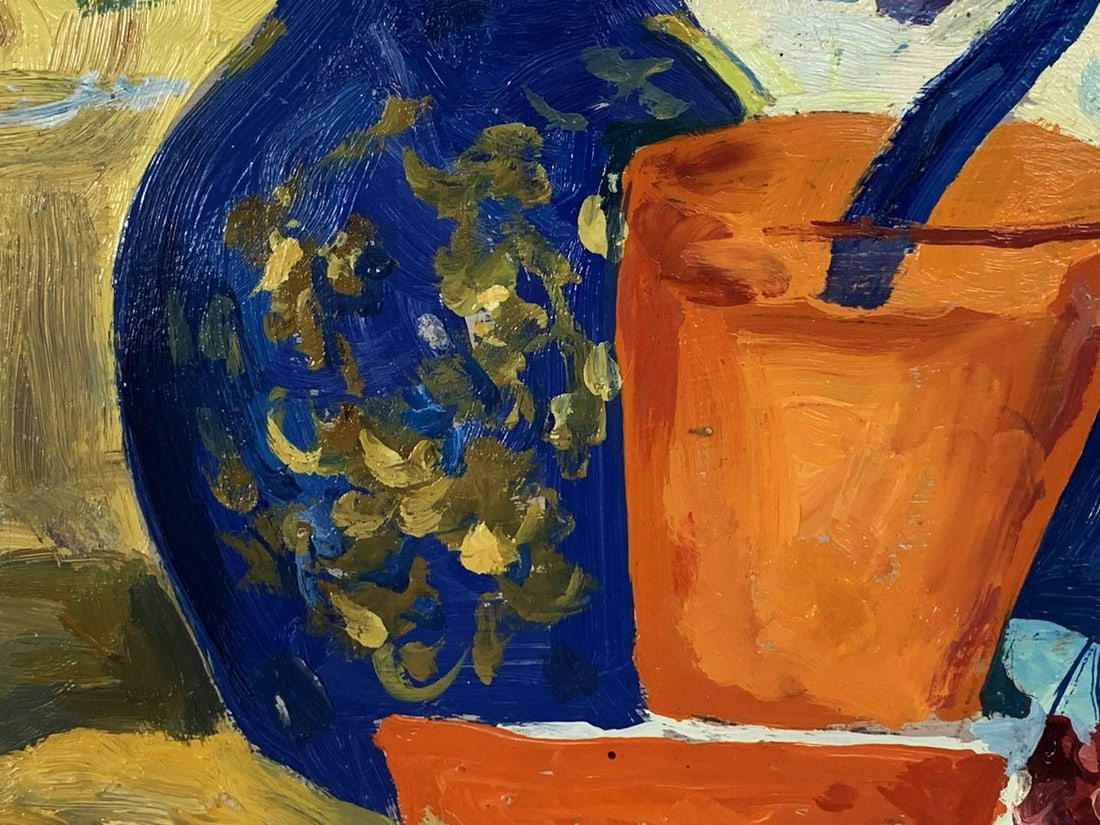 Oil painting Vases on the window Unknown artist - 9