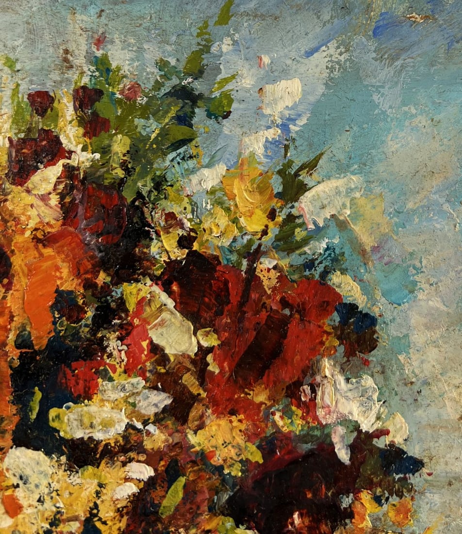 Oil painting A bouquet of bright flowers Vadim Aksenov - 4